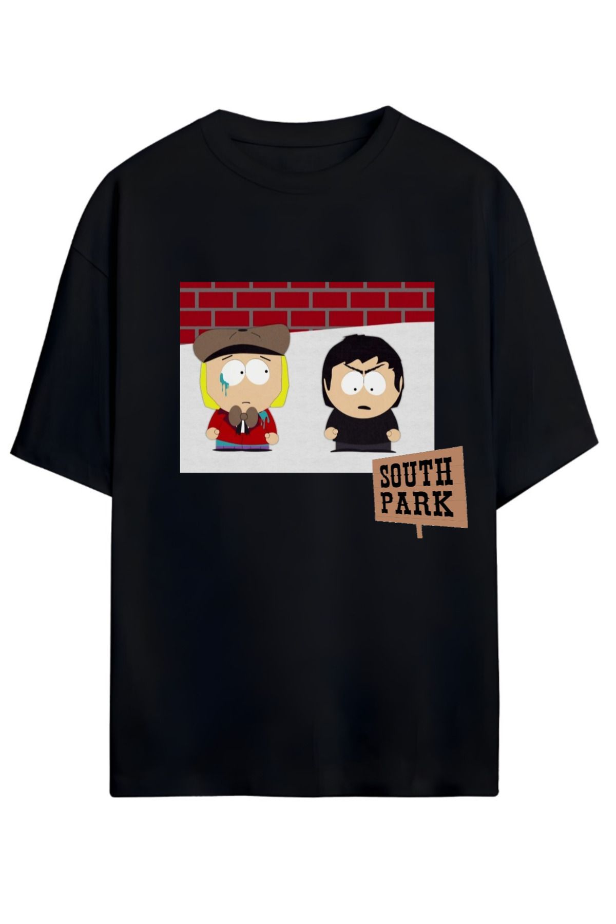 MAGORS SOUTH PARK TASARIMLI UNISEX YENİ SEZON OVERSIZE PAMUKLU  T-SHIRT