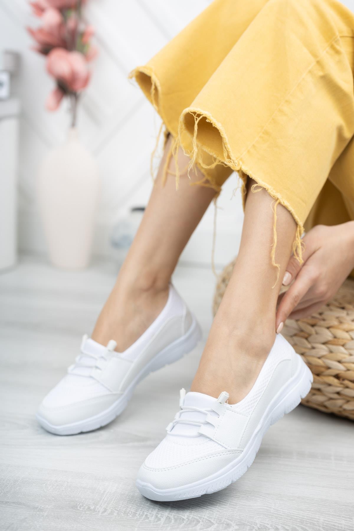 StWenn Kadın Sneaker Rahat Taban Günlük Ayakkabı Kadın Babet Anne Ayakkabı görsel 3