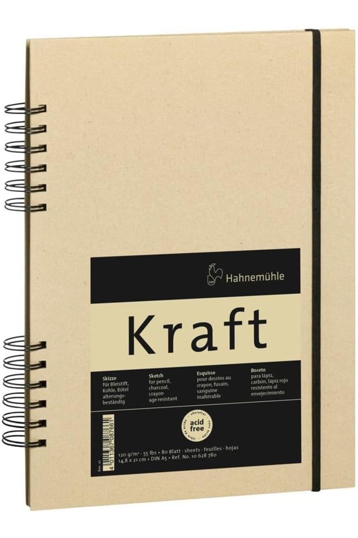 NcK 10 628 780 Hahnemühle Skecth Booklet Kraft A5 80 sayfa