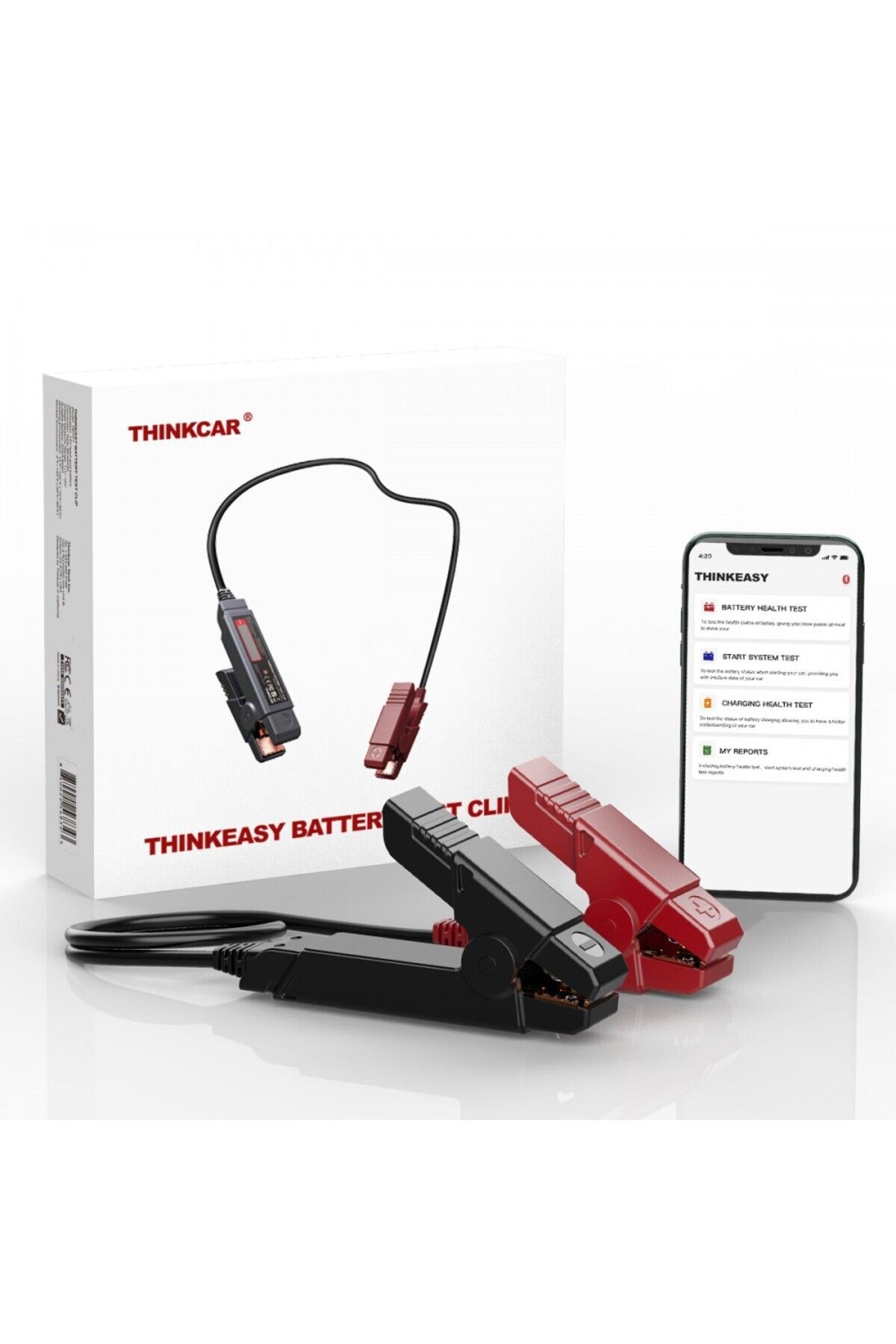 Thinkcar Think Easy Bluetooth'lu Akü Test Klipsi