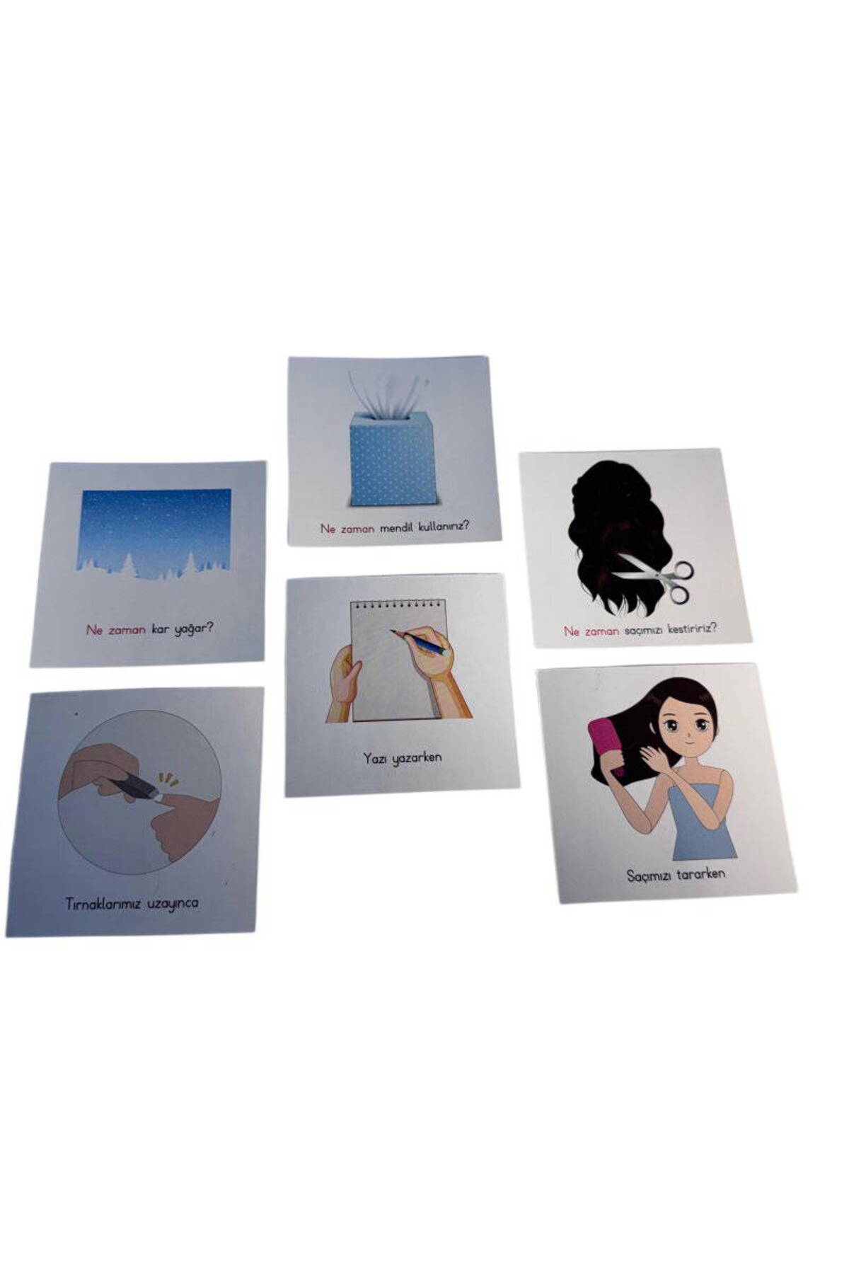 DuyuMarket 5n1k Dil Konuşma Kartları - 6mp#039lı Set fotoğrafı 3 (önizleme)