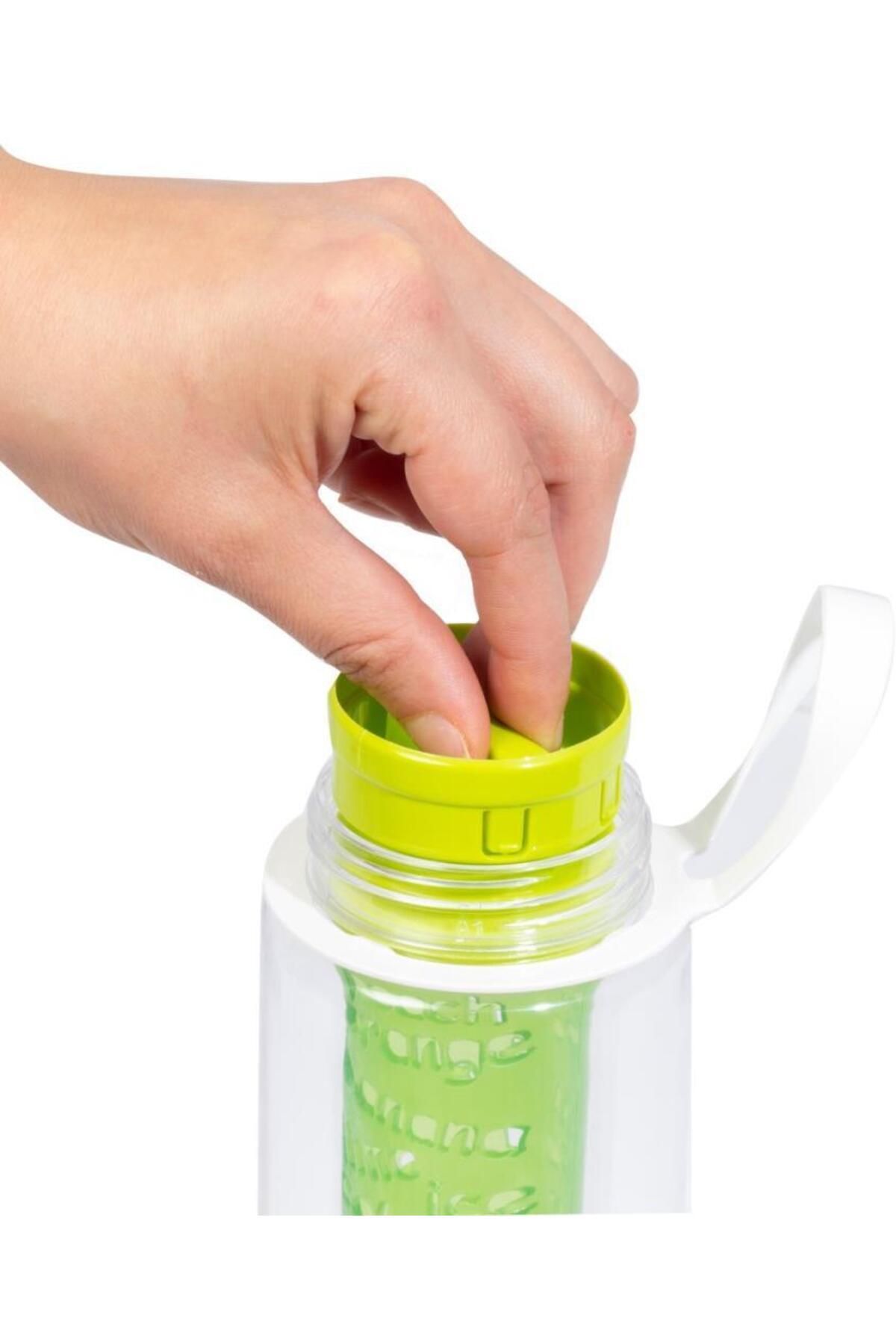 Vagon-Strawberry Pattern Detox Flask with Infuser 650 Ml 2