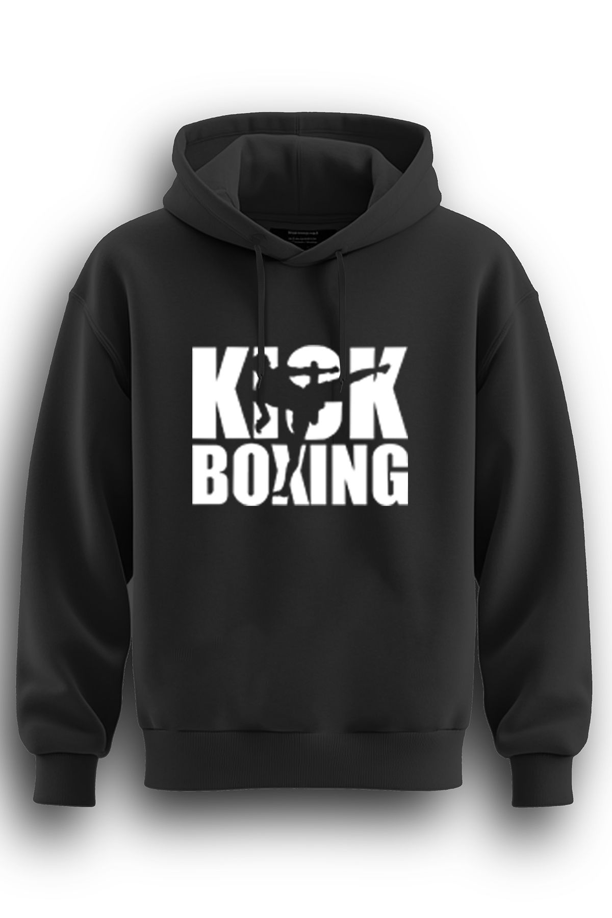 TOP GLORY KickBoks Baskılı  Sweatshirt Kapüşonlu 3 iplik Hoodie Kick Boks Sweat Kick71701