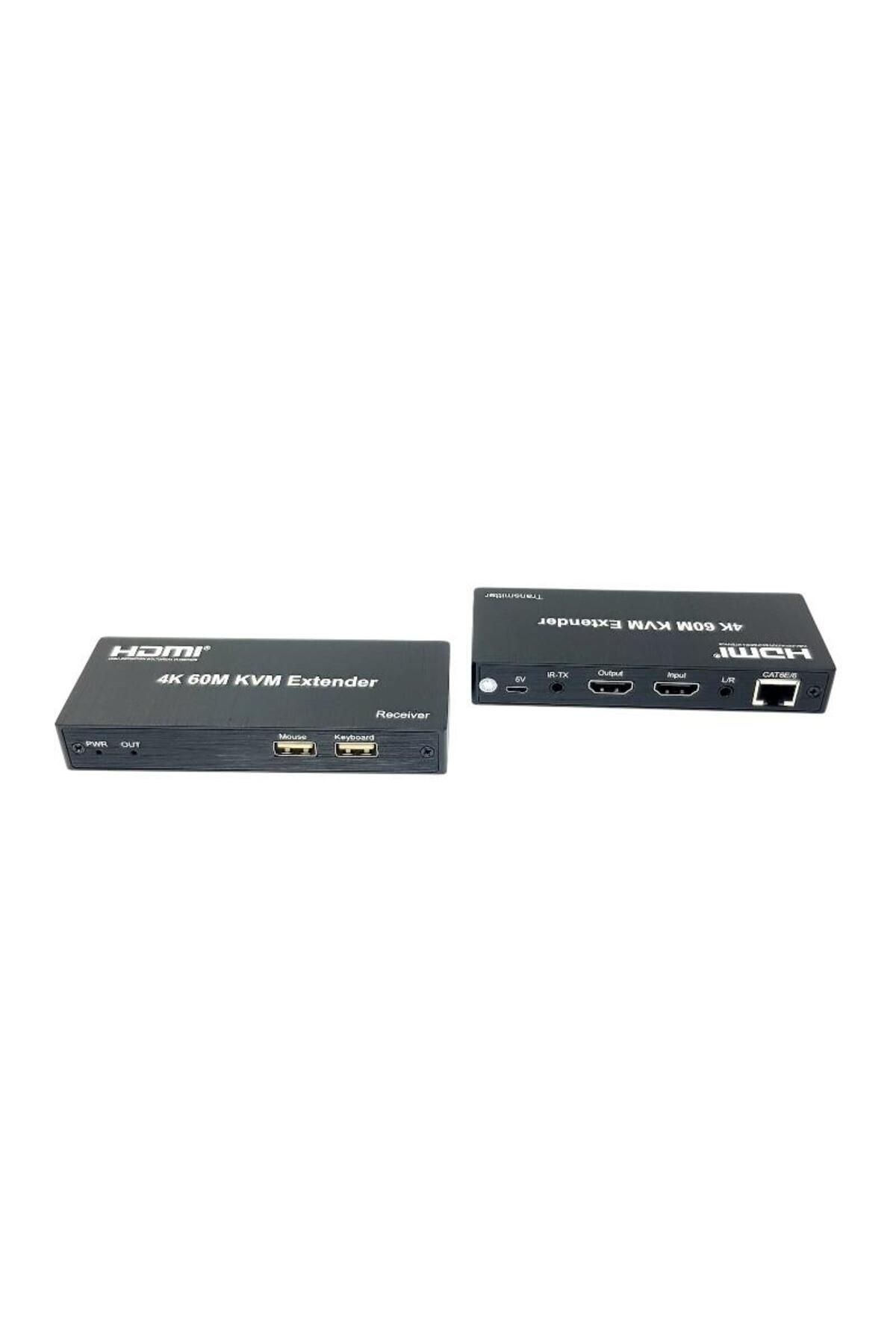 NOVACOM 4K 60Metre HDMI+USB+IR To Cat6 KVM Extender