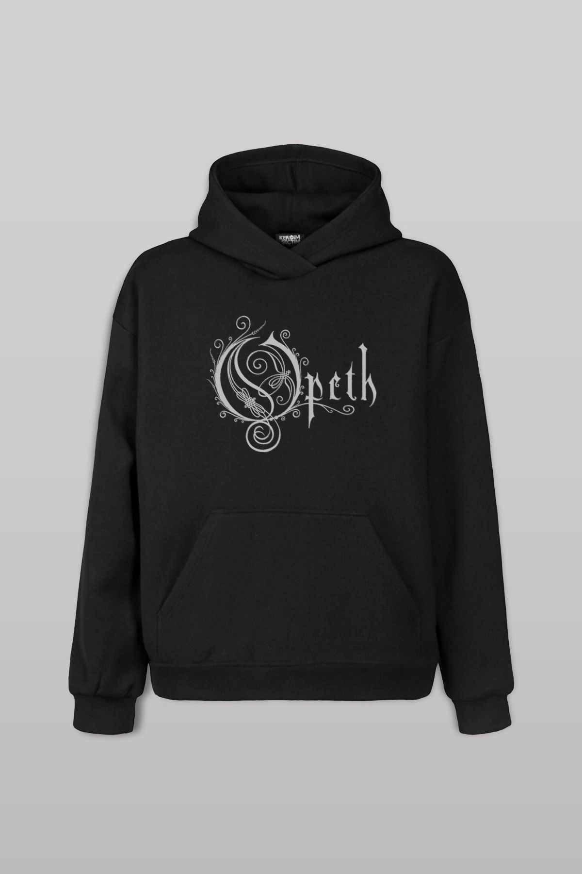 Kendim Seçtim Siyah Sweat Opeth Progresif Metal Music Ön Baskılı Sweatshirt Unisex Kapüşonlu Hoodie