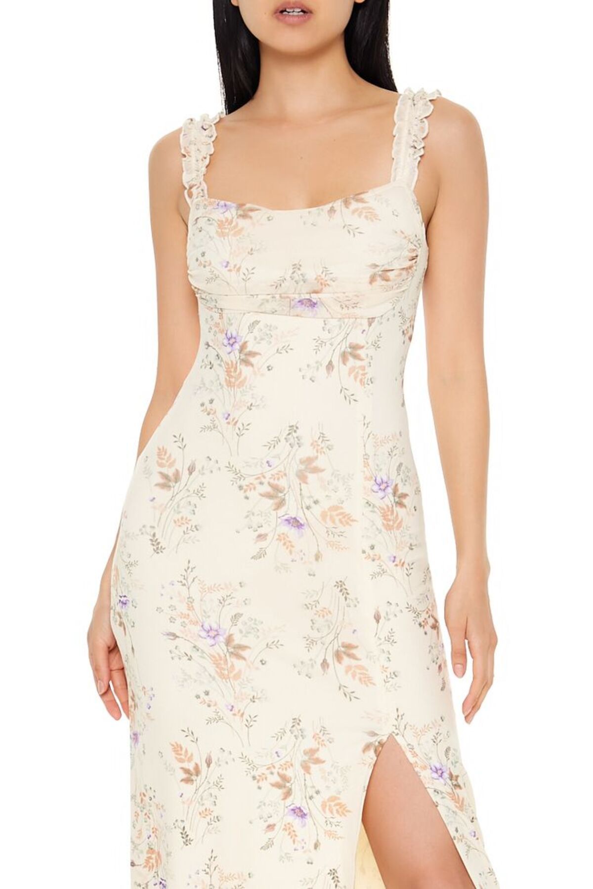 Forever 21 Çiçek Desenli Midi Elbise