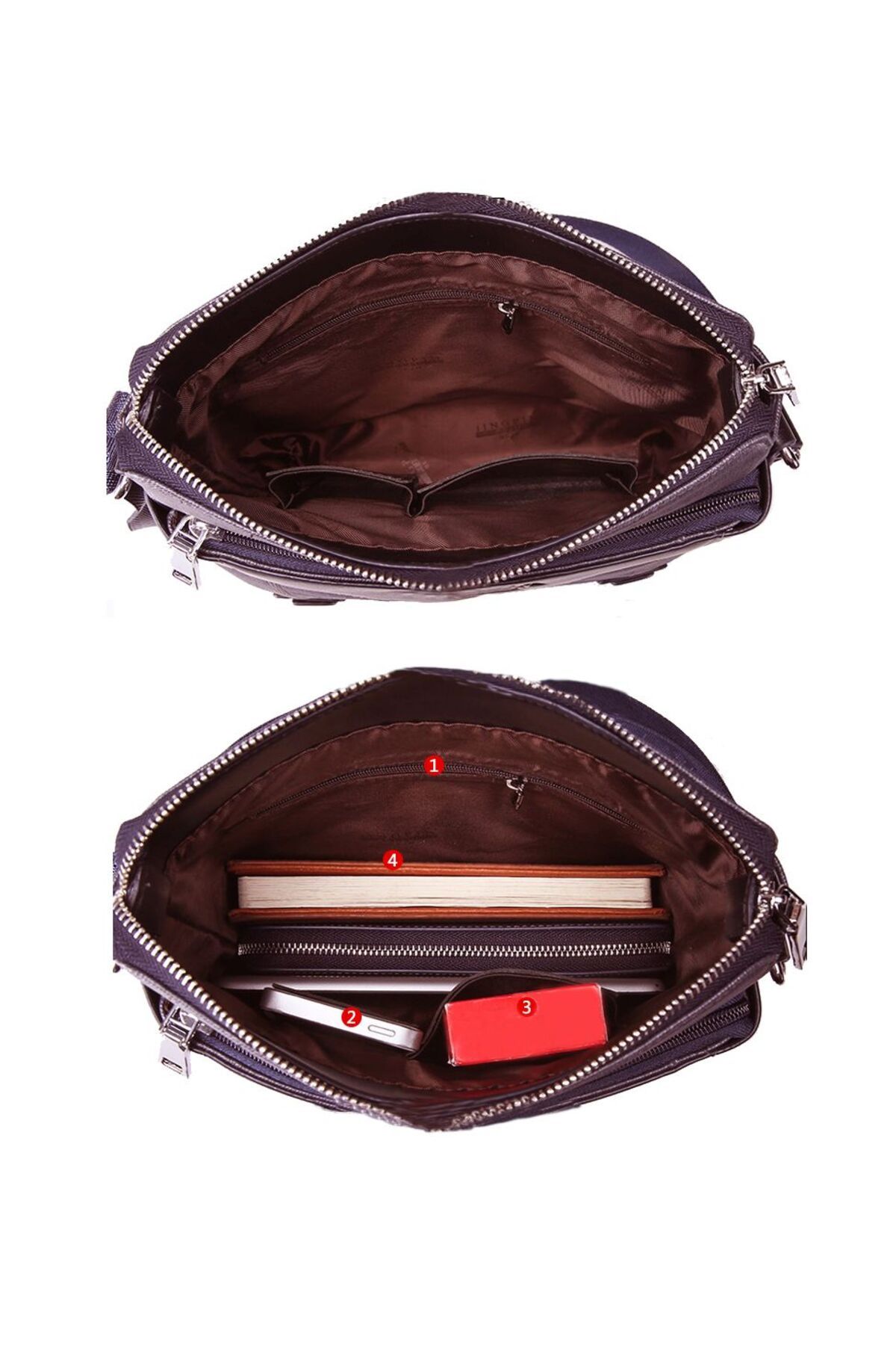 Barca-Hannibal Postman Briefcase Brown 6
