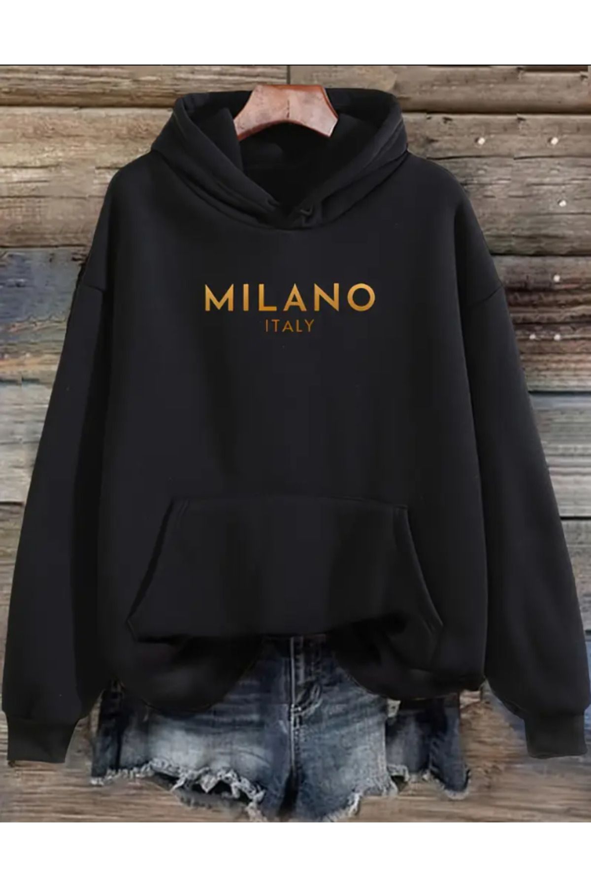 Marco Fresco Unisex Milano İtaly Baskılı Sweatshirt