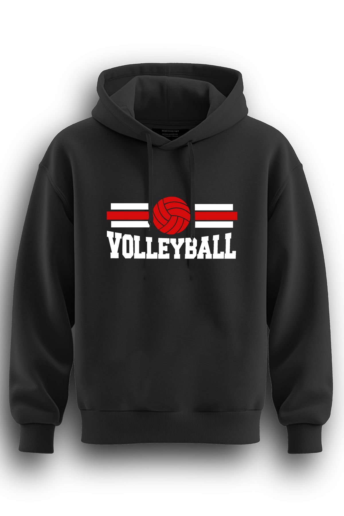 TOP GLORY Voleybol Baskılı  Sweatshirt Kapüşonlu 3 iplik Hoodie Volleyball Sweat VOLBR1544