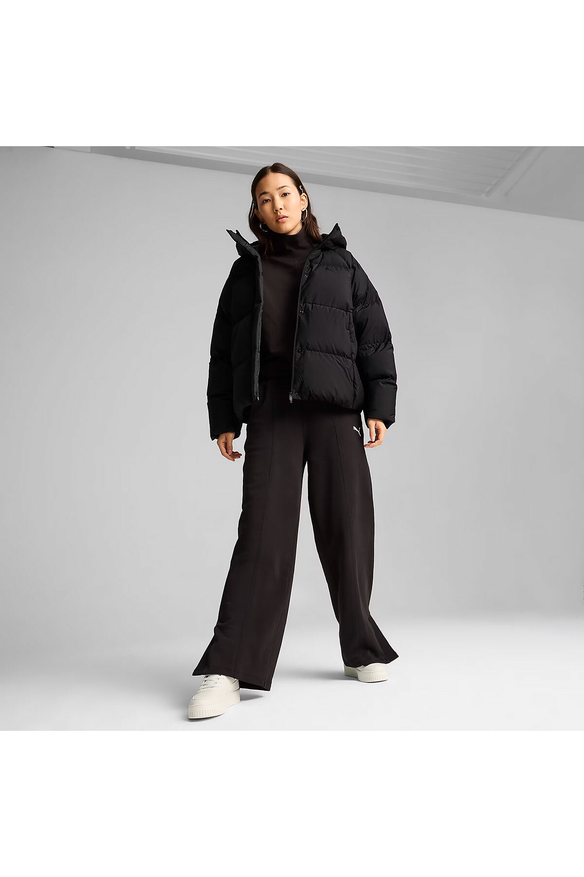 Puma Down Puffer Kadın Siyah Günlük Stil Mont 62648701 görsel 3