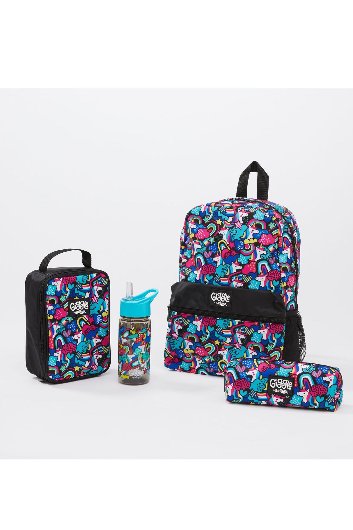 SMIGGLE GIGGLE BY SMIGGLE 4 PARÇADAN OLUŞAN UNİCORN DETAYLI ÇANTA SET