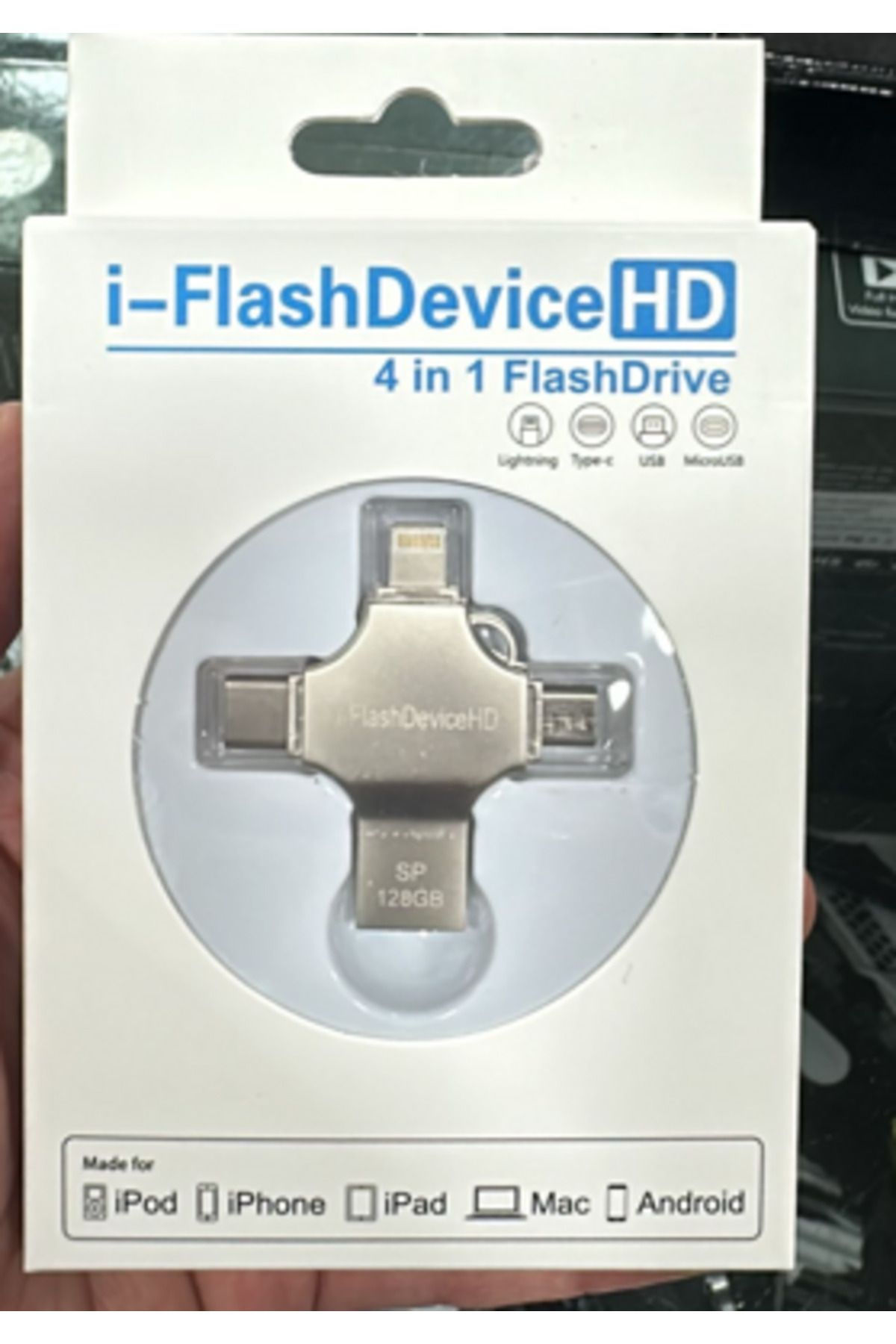ONREZ-Flash Memory 4 in 1 USB Type-C Ios Lightning Otg All in One USB 3.0 128 Gb 2