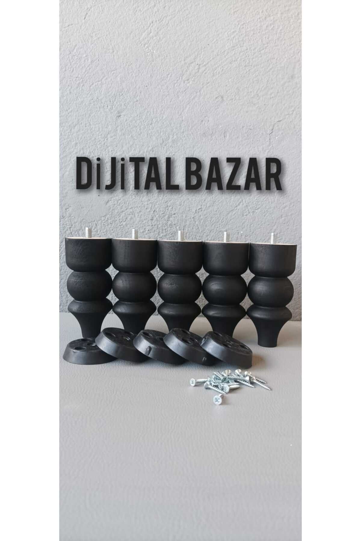 Dijital Bazar DİJİTAL BAZAR 10 CM İNCİ SİYAH 5 Lİ