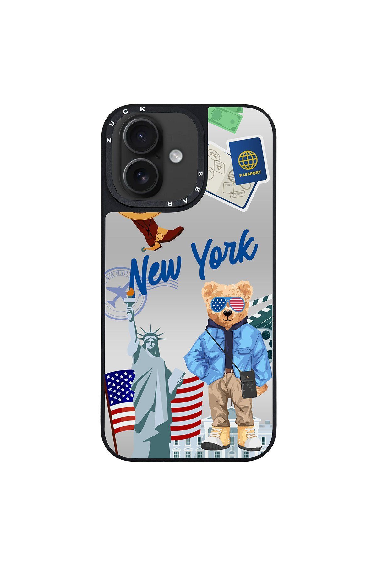 ZuckBear iPhone 16 Benard Mirror Magsafe Kapak - New York