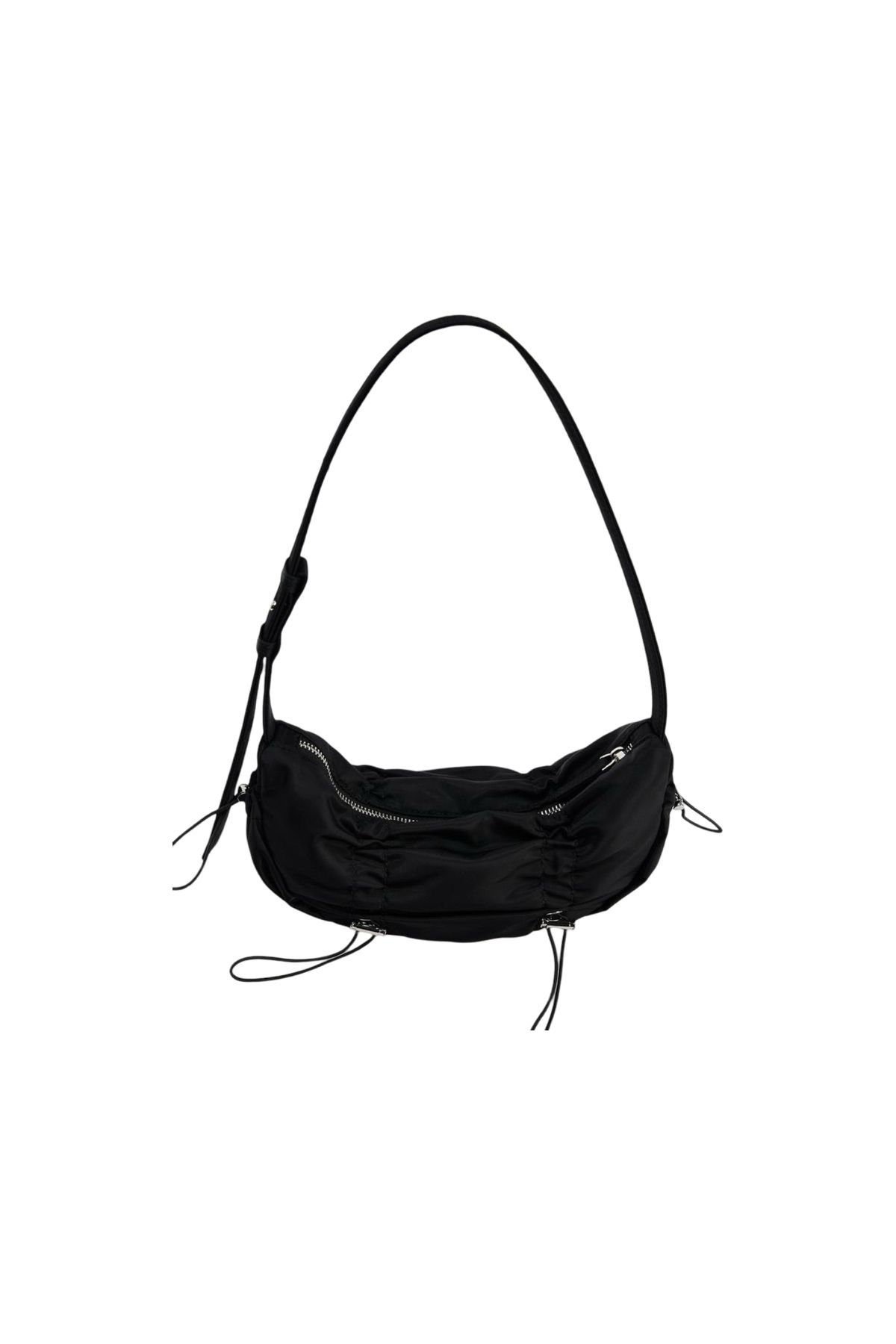کیف شانه ای مشکی زنانه و مردانه سیاه سفید Zara