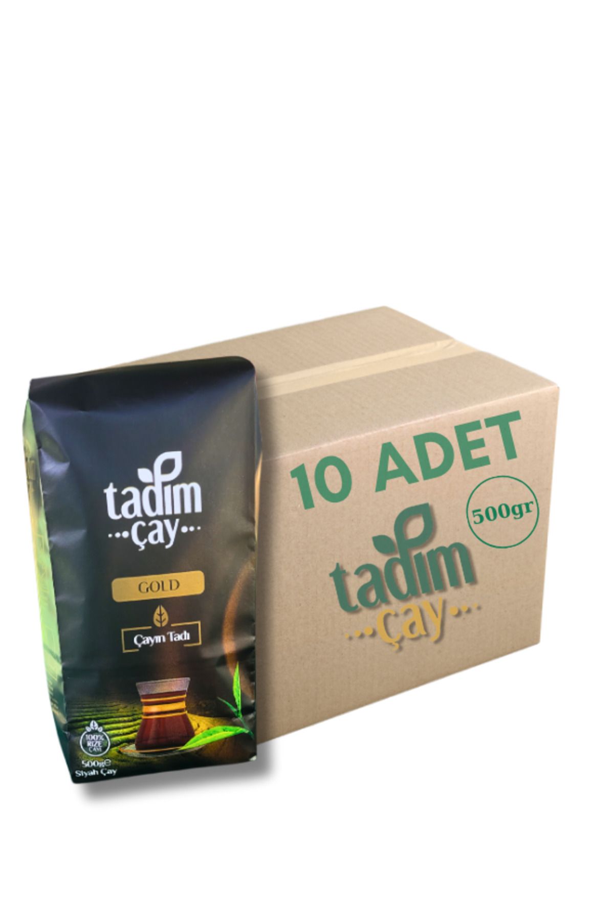 TADIM ÇAY Tadım Çay Gold Paket Çay 10*500 gr (HAKİKİ RİZE ÇAYI, PAKET SİYAH ÇAY)