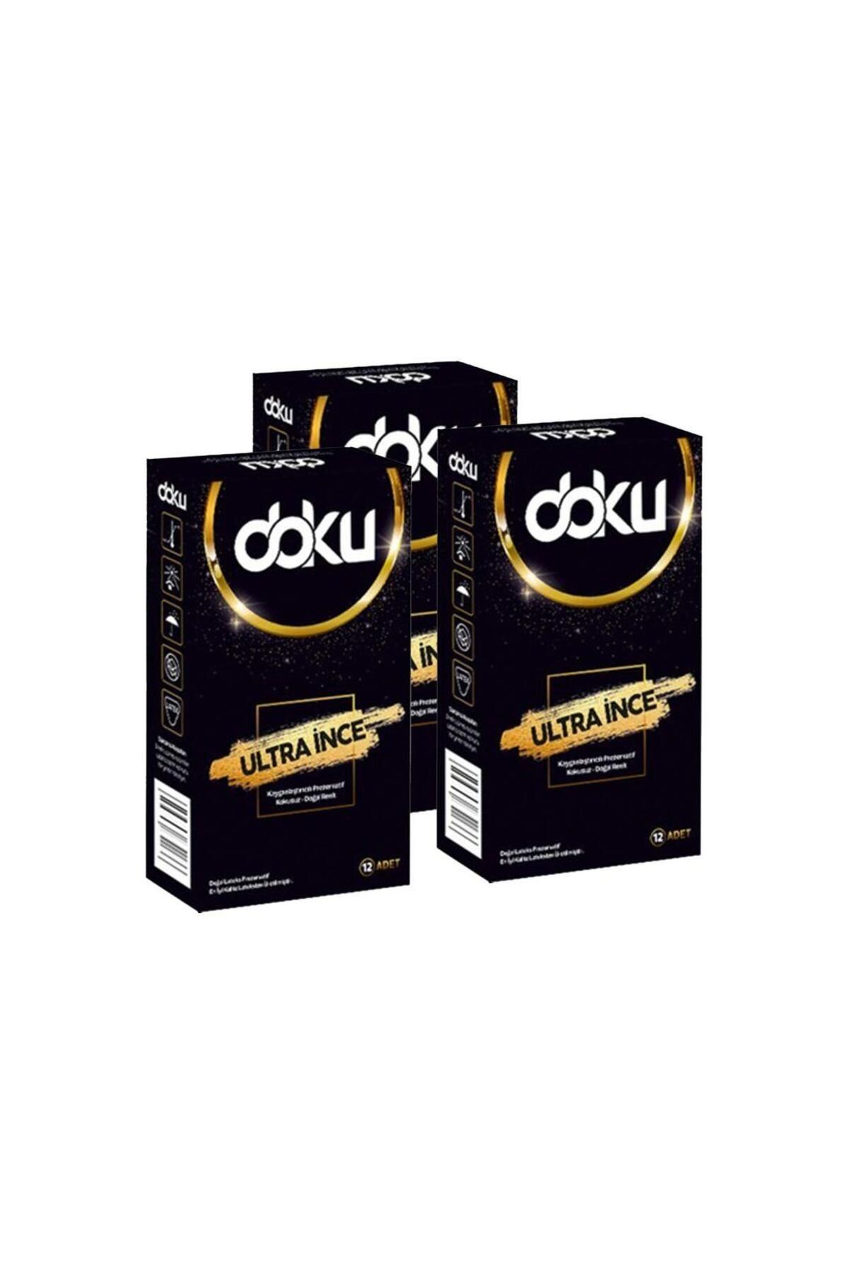 Doku Ultra İnce Prezervatif 3'lü