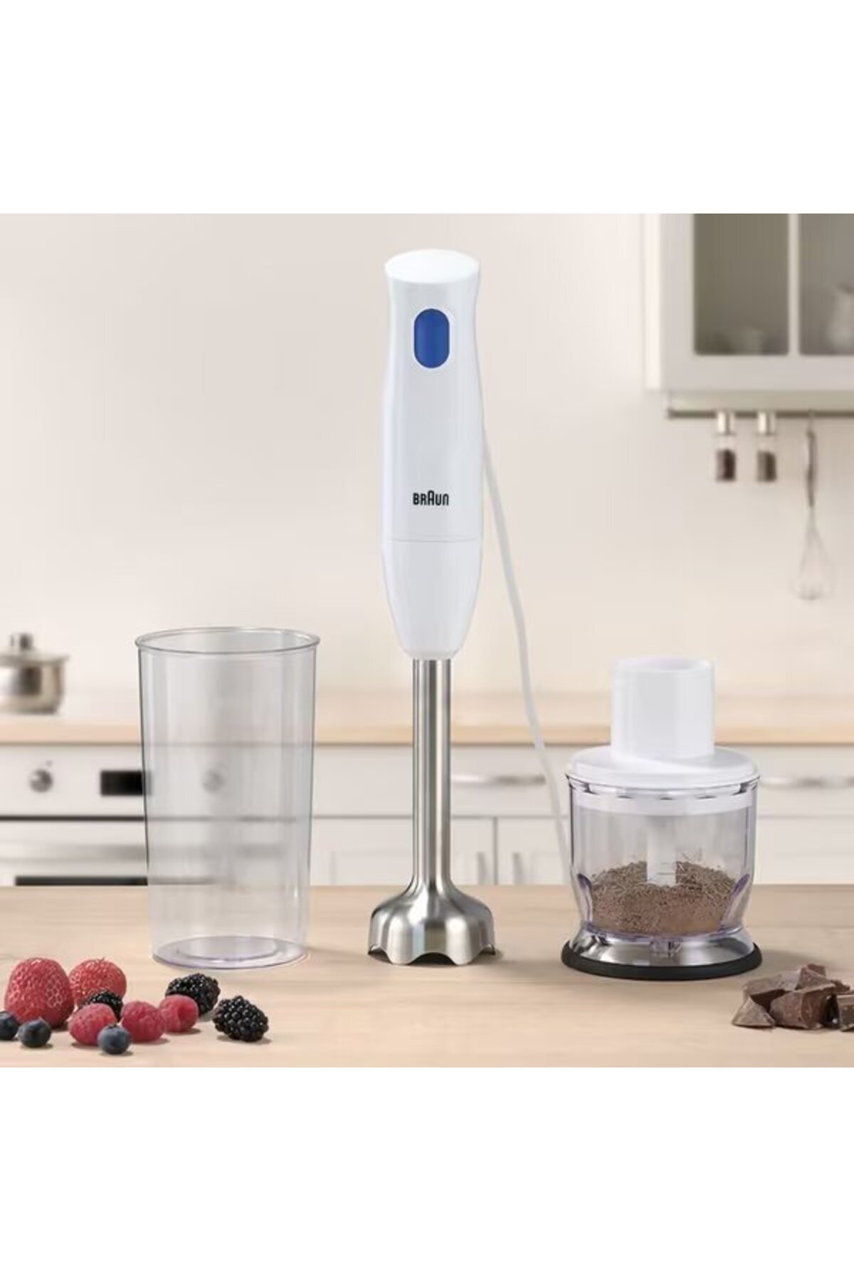 Braun-BRAUN MQ10.201M vertical mixer, 0.6l, 450W, 1 speed, White 3