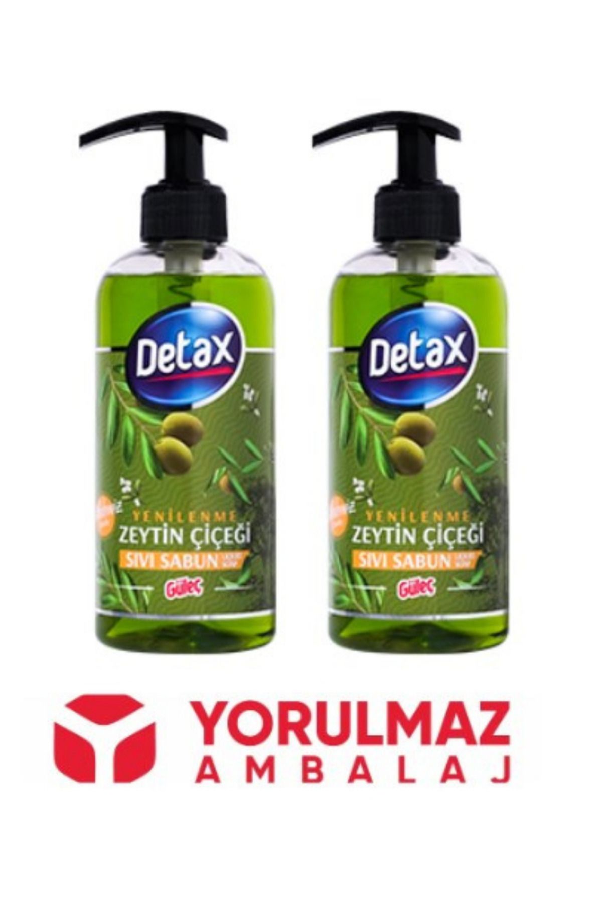 Detax Sıvı El Sabunu 400 Ml Zeytin Çiçeği 2 Li Paket