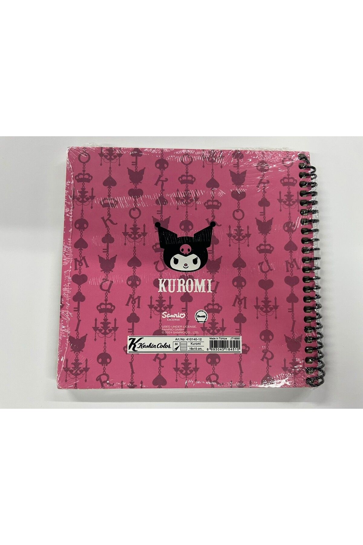 kuromi 50yp defter 16x15 cm Çizgili