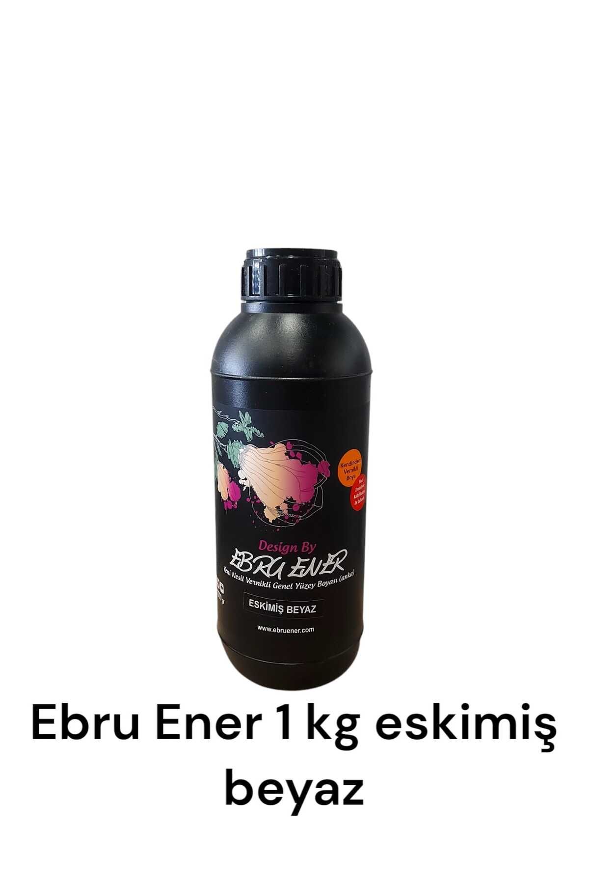 Ebru Ener Vernikli Genel Yüzey Boyama  Zemin 1000 gr Eskimiş Beyaz