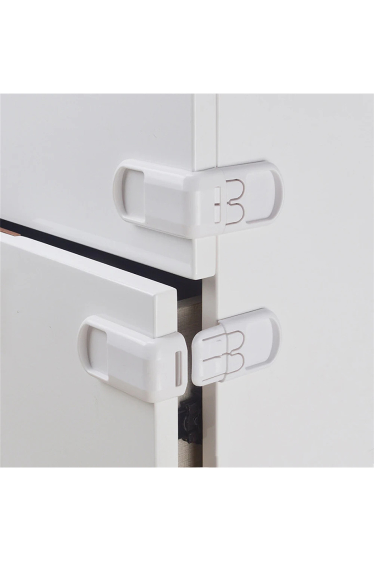 omilife Çocuk Koruma Kilidi 2'li Köşe Kapı Kolu Çocuk Koruyucu Kilit Balkon Ev Yatak Odası Kapı Güvenlik Kil fotoğrafı 3 (önizleme)