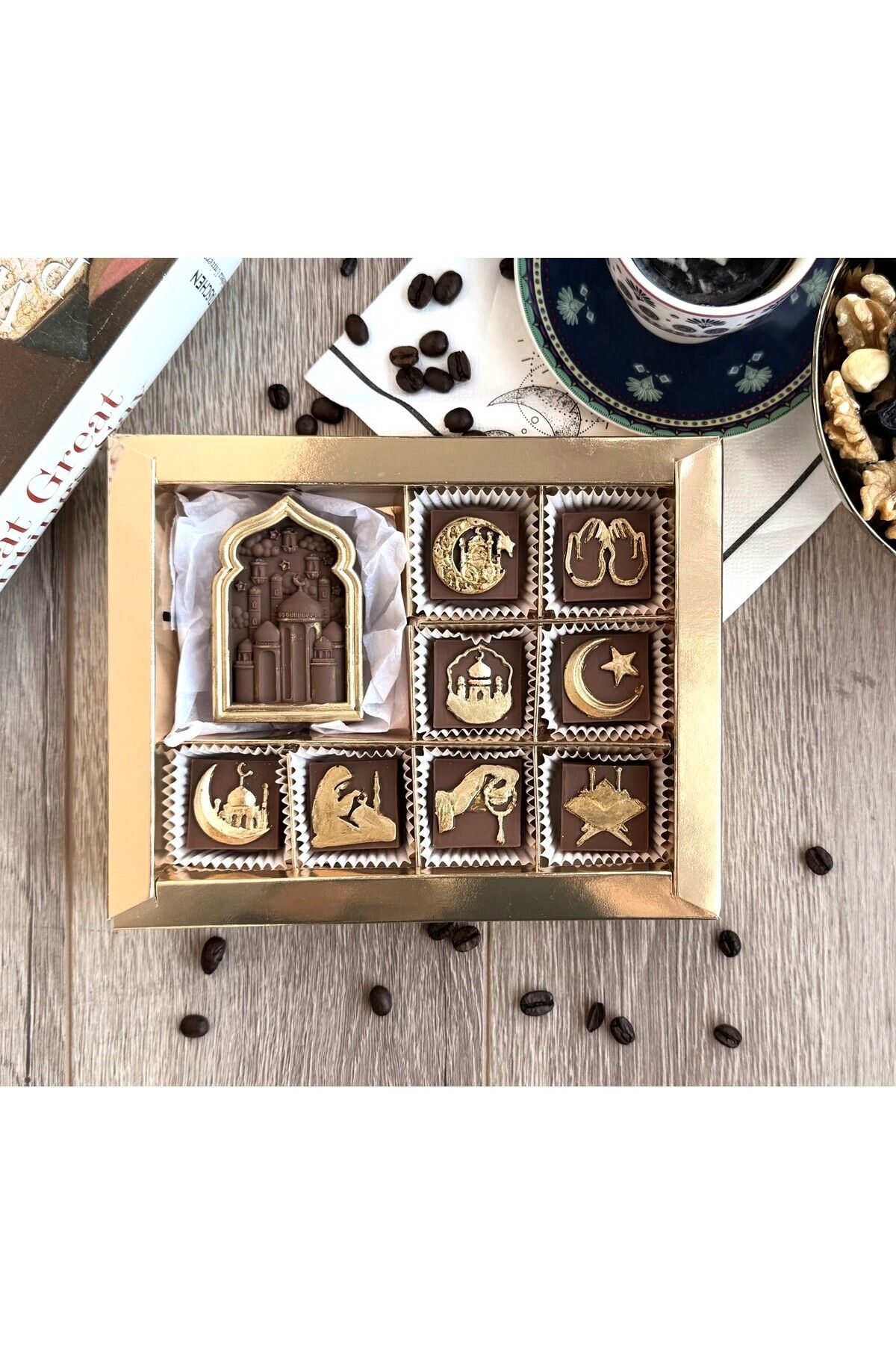 ChocoBox Belçika Çikolata Seti Ramazan ve Kurban Bayram için Şık ve Lezzetli Lüks Hediye Çikolatası