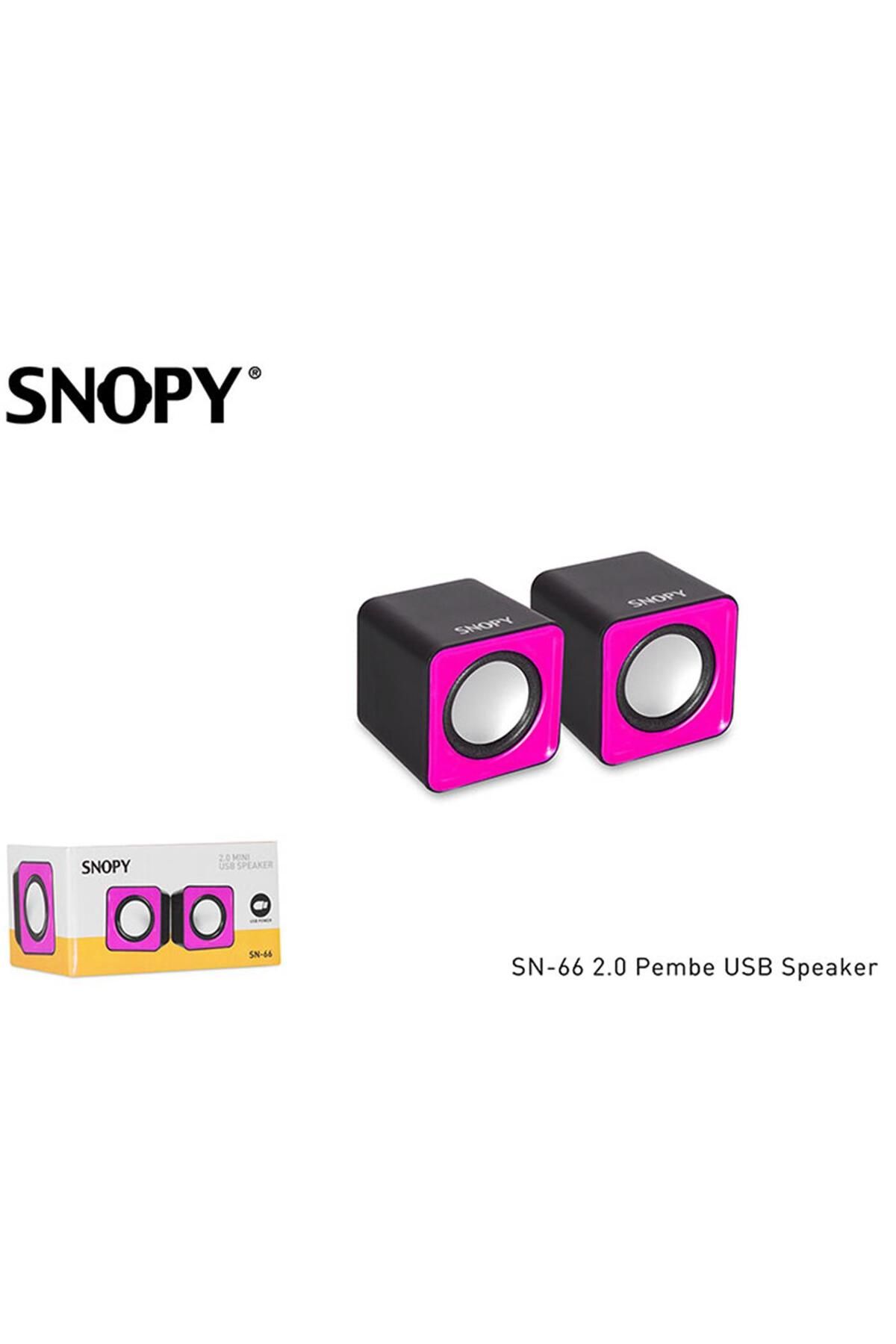 Vobotek Teknoloji Snopy SN-66 2.0 Pembe USB Speaker