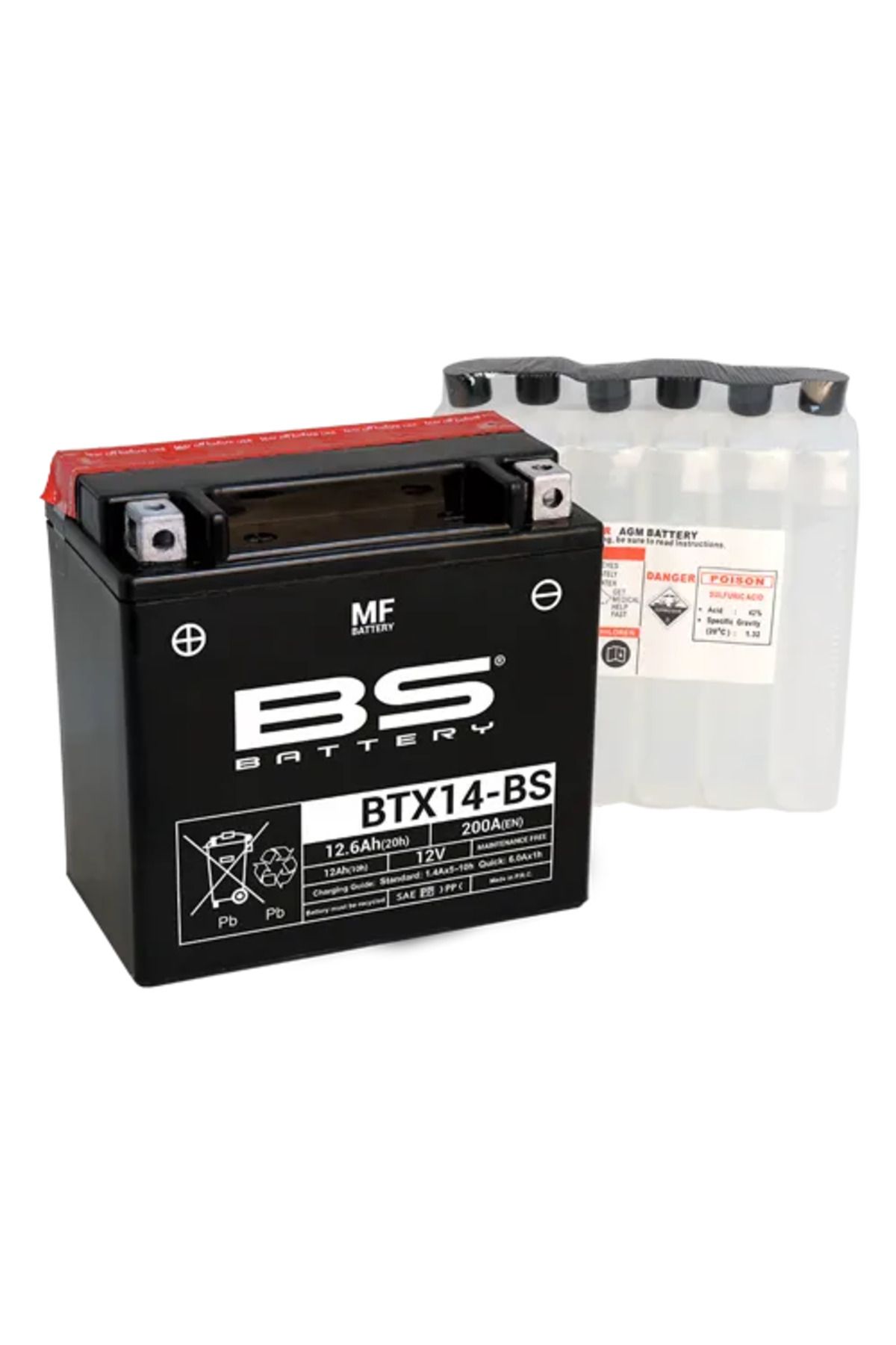 BS AKÜ BS BATTERY BTX14-BS