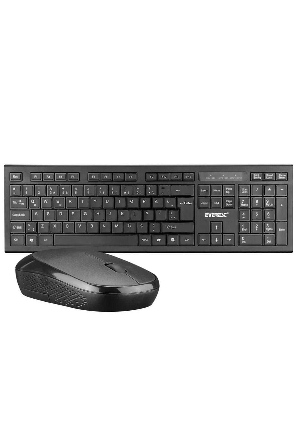 Vobotek Teknoloji KM-6121 Siyah Kablosuz Q Slim Klavye + Mouse Set