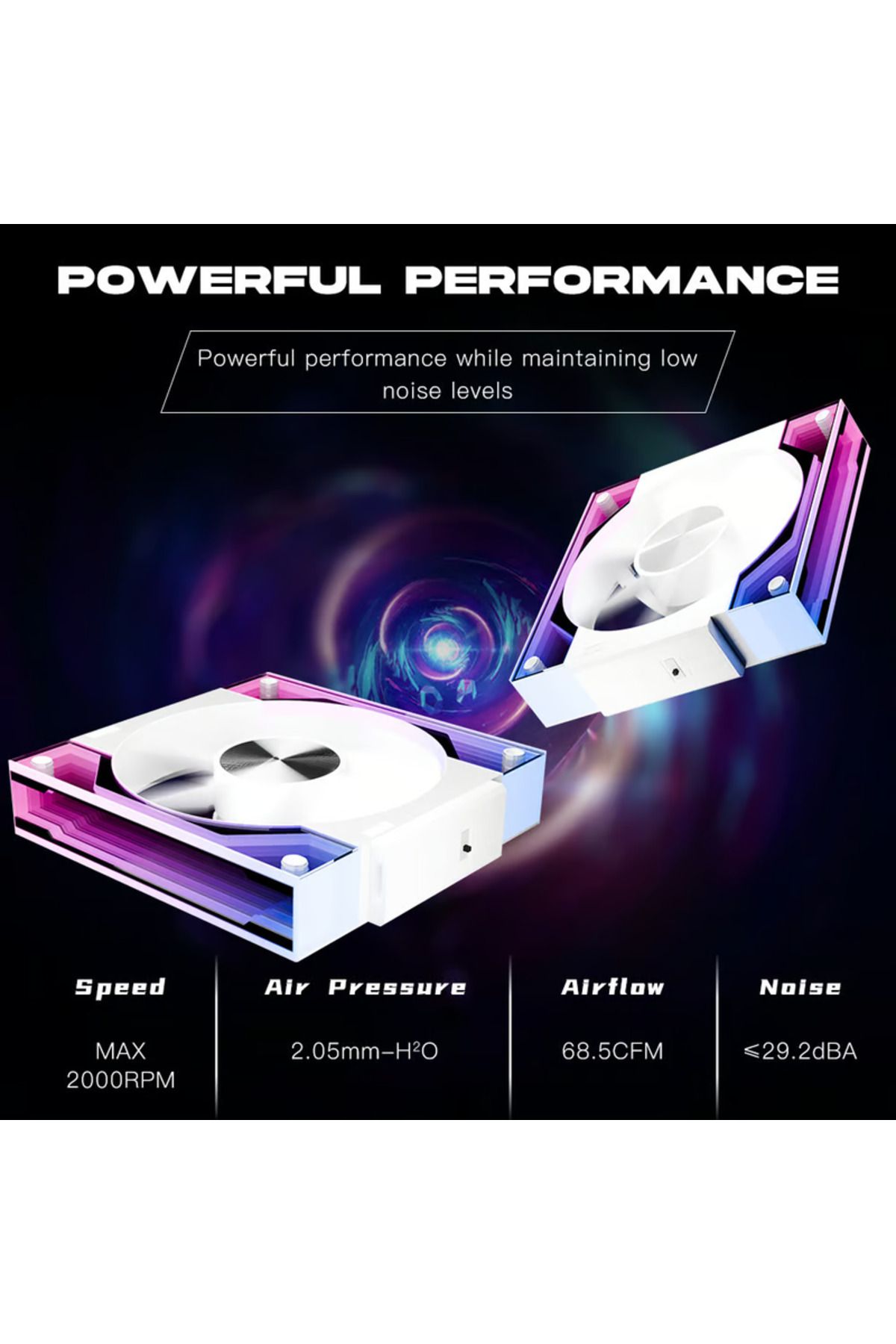JUNGLELEOPARD-Jungle Leopard interstellar block V3 FANS white forward / 1FAN 4