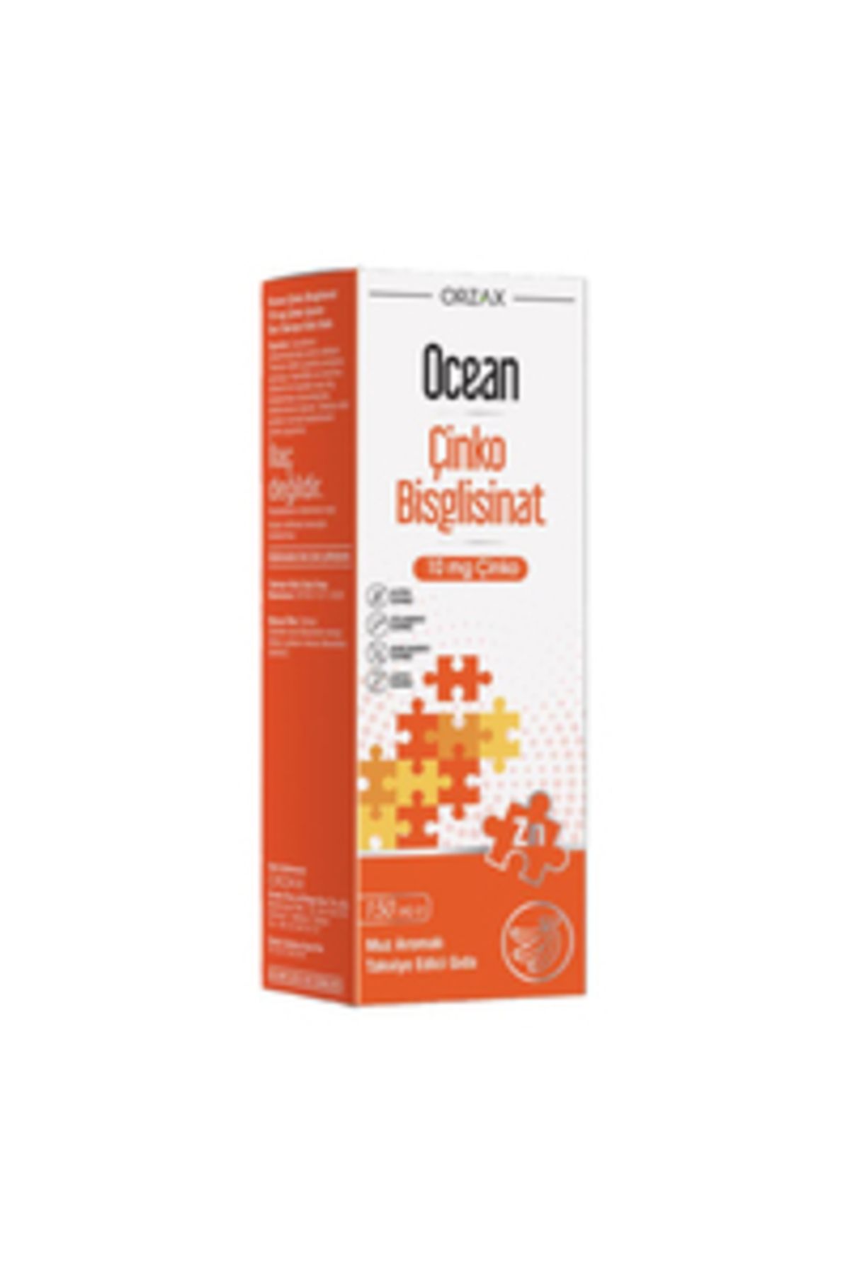 Orzax Ocean Çinko Bisglisinat Şurup 150 ml - Muz Aromalı