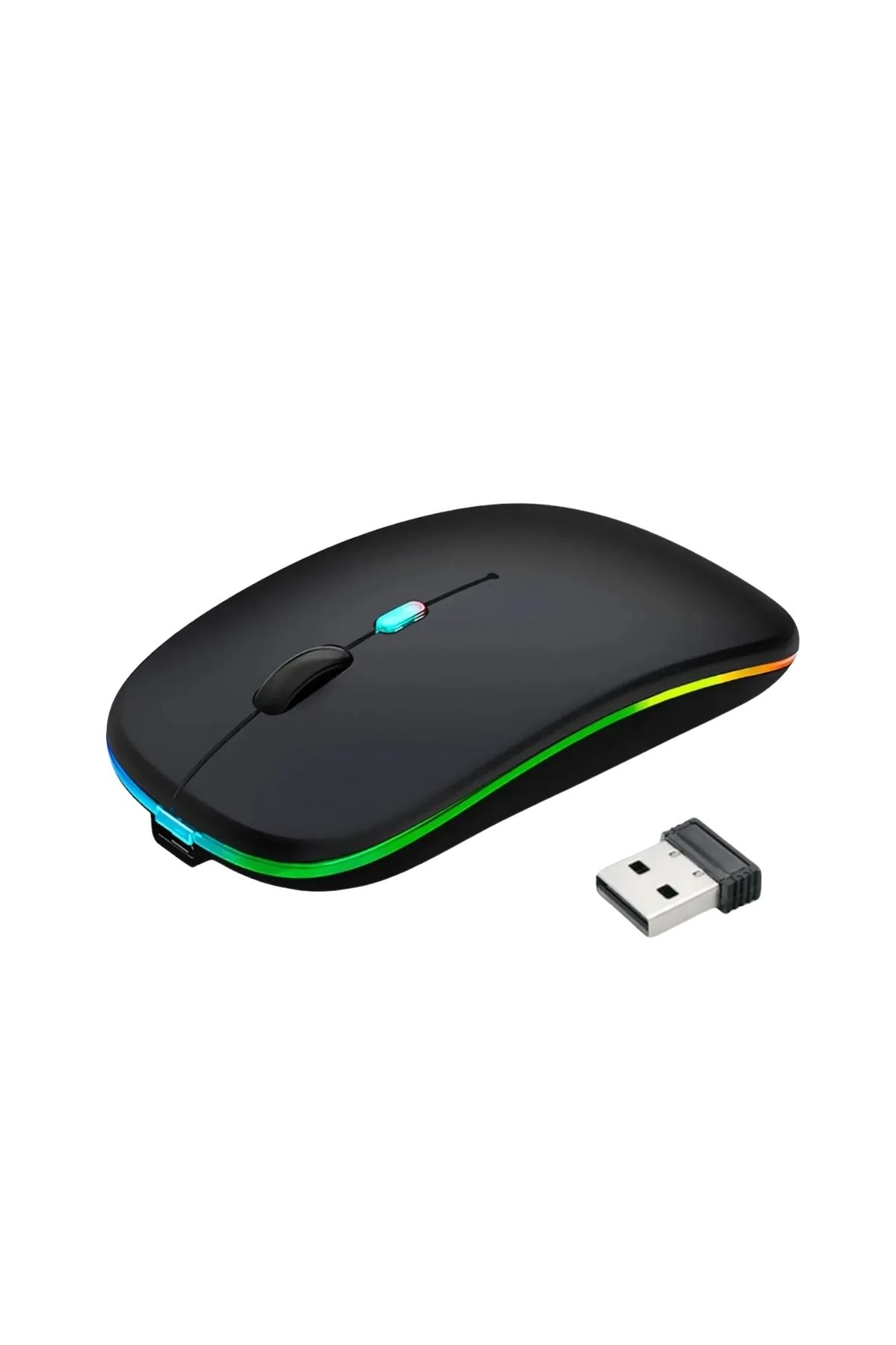 Noriyen Silent Plus RGB Işıklı Ultra Hafif Konfor Modeli 4 Tuşlu 2.4G Kablosuz Wireless Bluetooth M2 Mouse