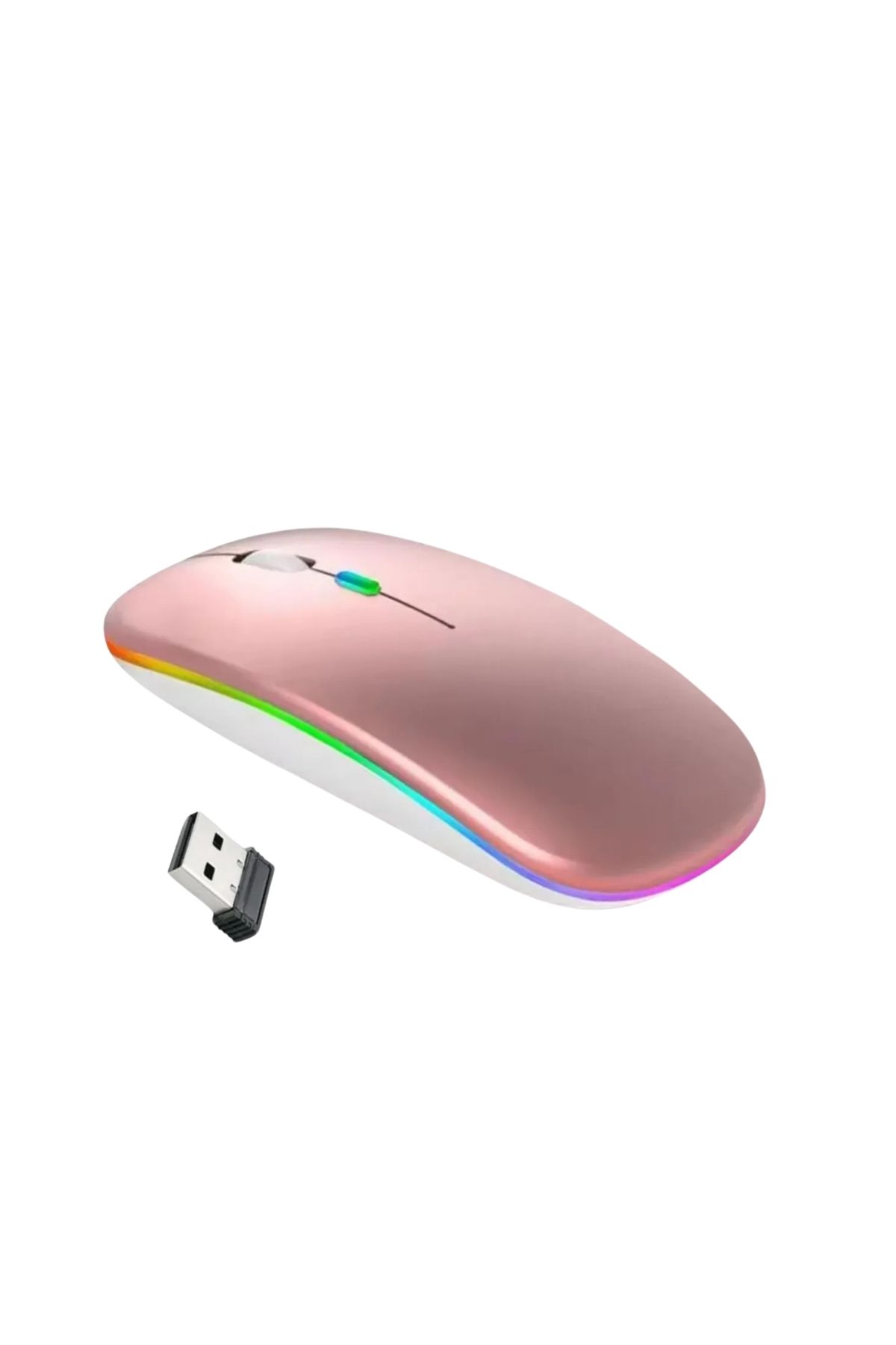 Noriyen Silent Plus RGB Işıklı Ultra Hafif Konfor Modeli 4 Tuşlu 2.4G Kablosuz Wireless Bluetooth M2 Mouse