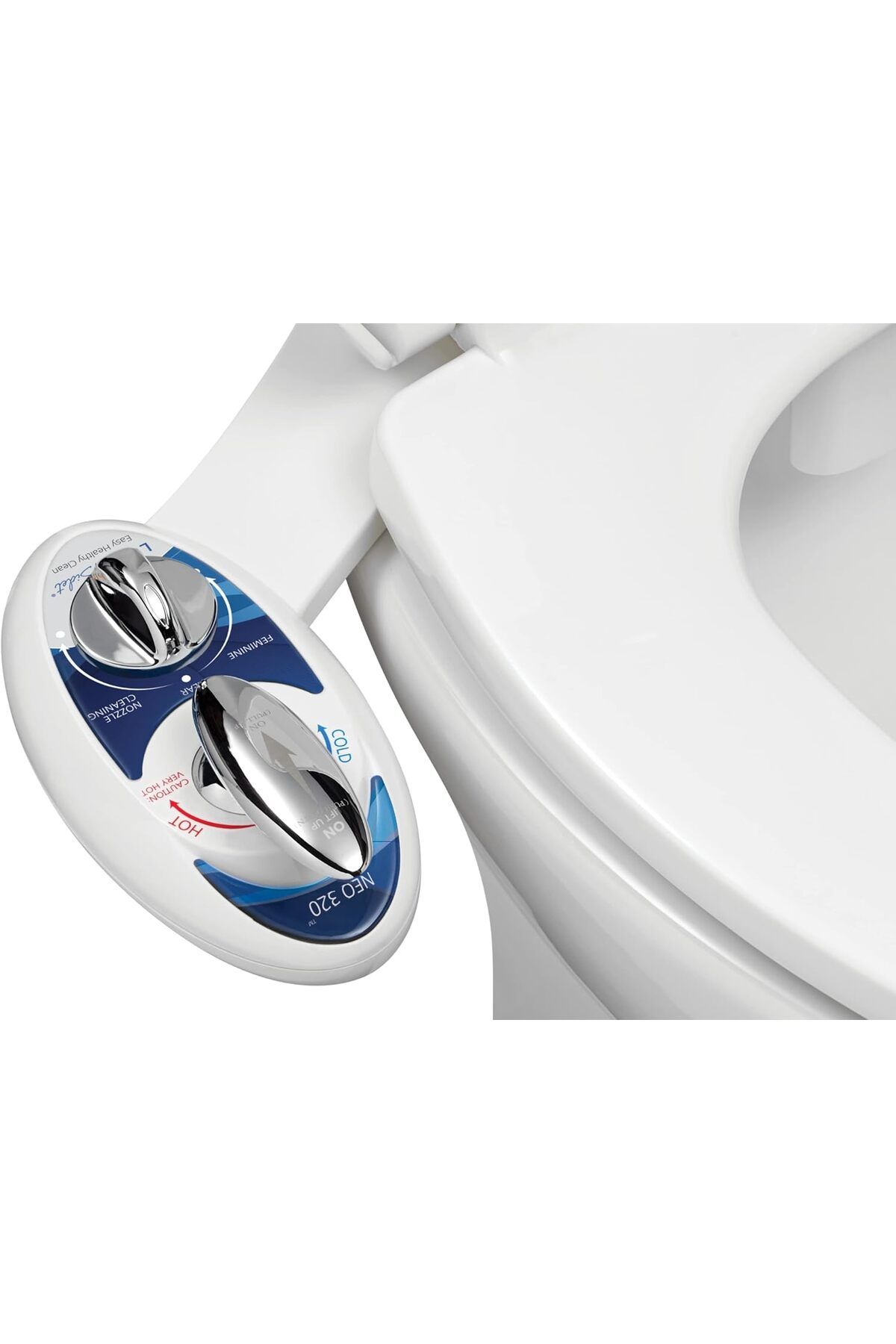 NcK Bidet BidetNeo320s Başlık Bide, mavi, 13,5 x 7 x 3 inç