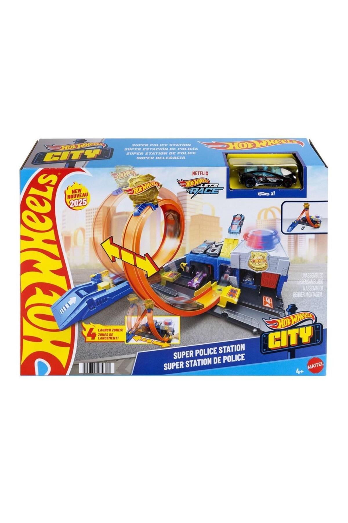 NessiWorld JBM71 Hot Wheels Polis İstasyonu Oyun Seti