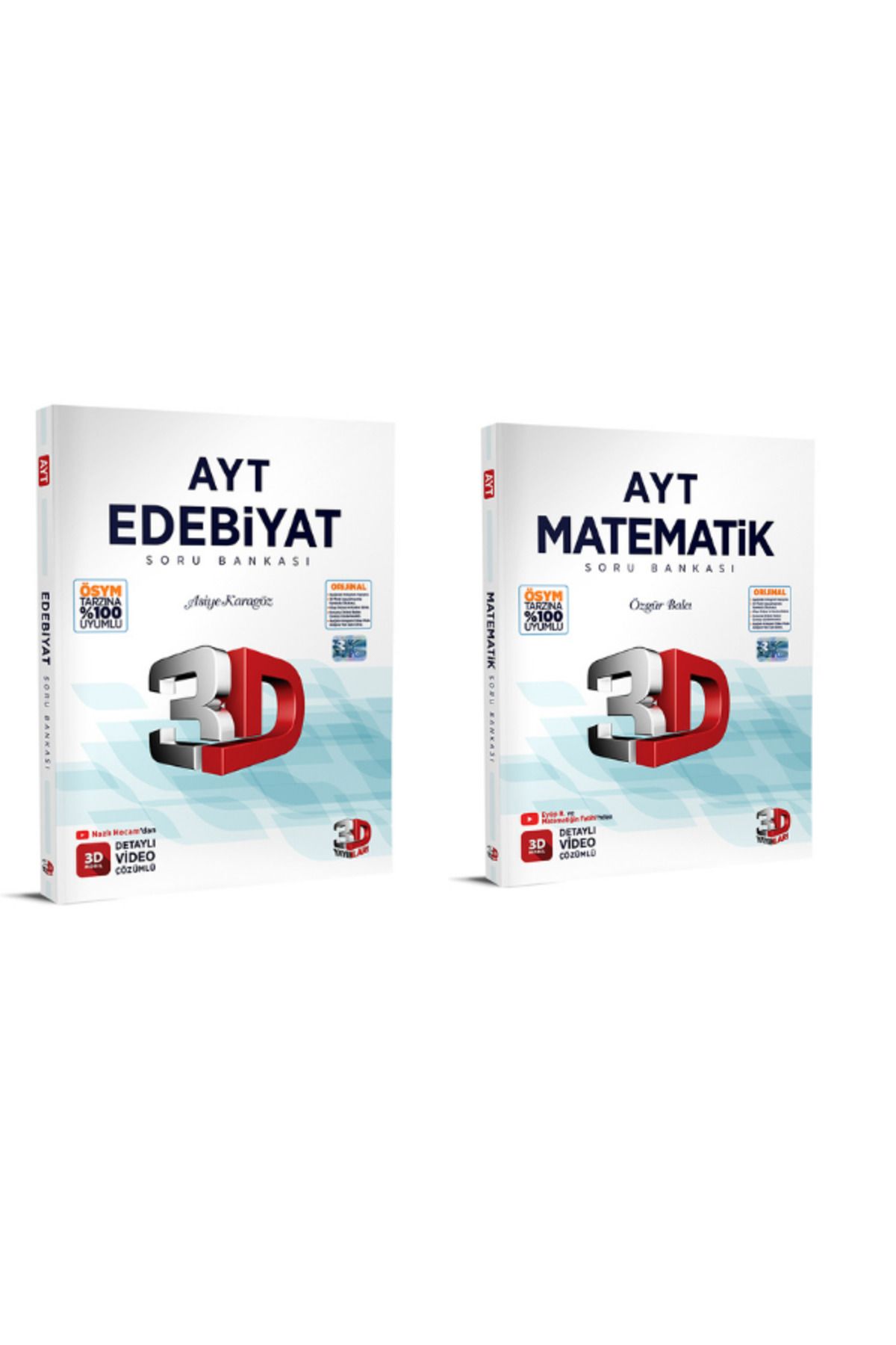 Garantör Akademi 3d yayınları ayt 2024/2025 ayt edebiyat ve matematik soru bankası