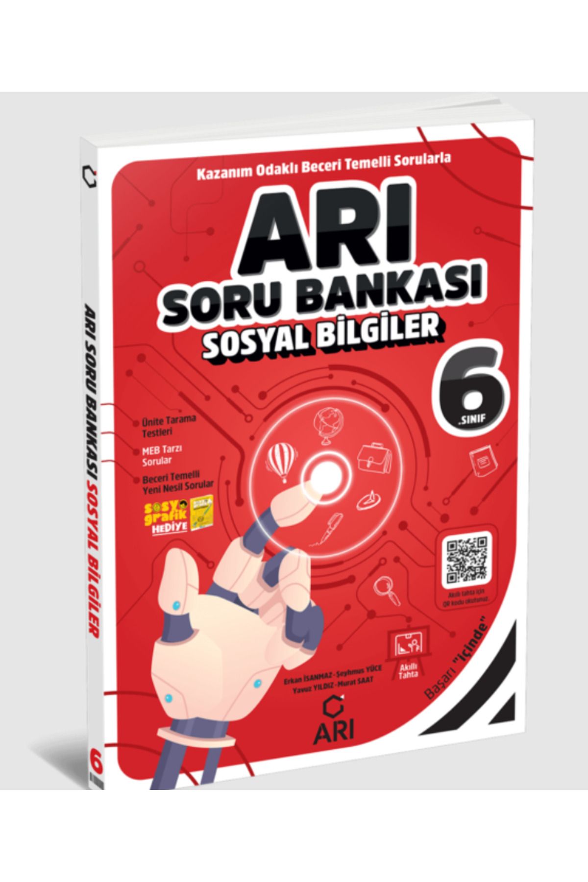 Karma Kitaplar 6. Sınıf Sosyal Bilgiler Arı Soru Bankası Arı Yayın (Kitapsenin'e Özel Güncel Baskıdır)