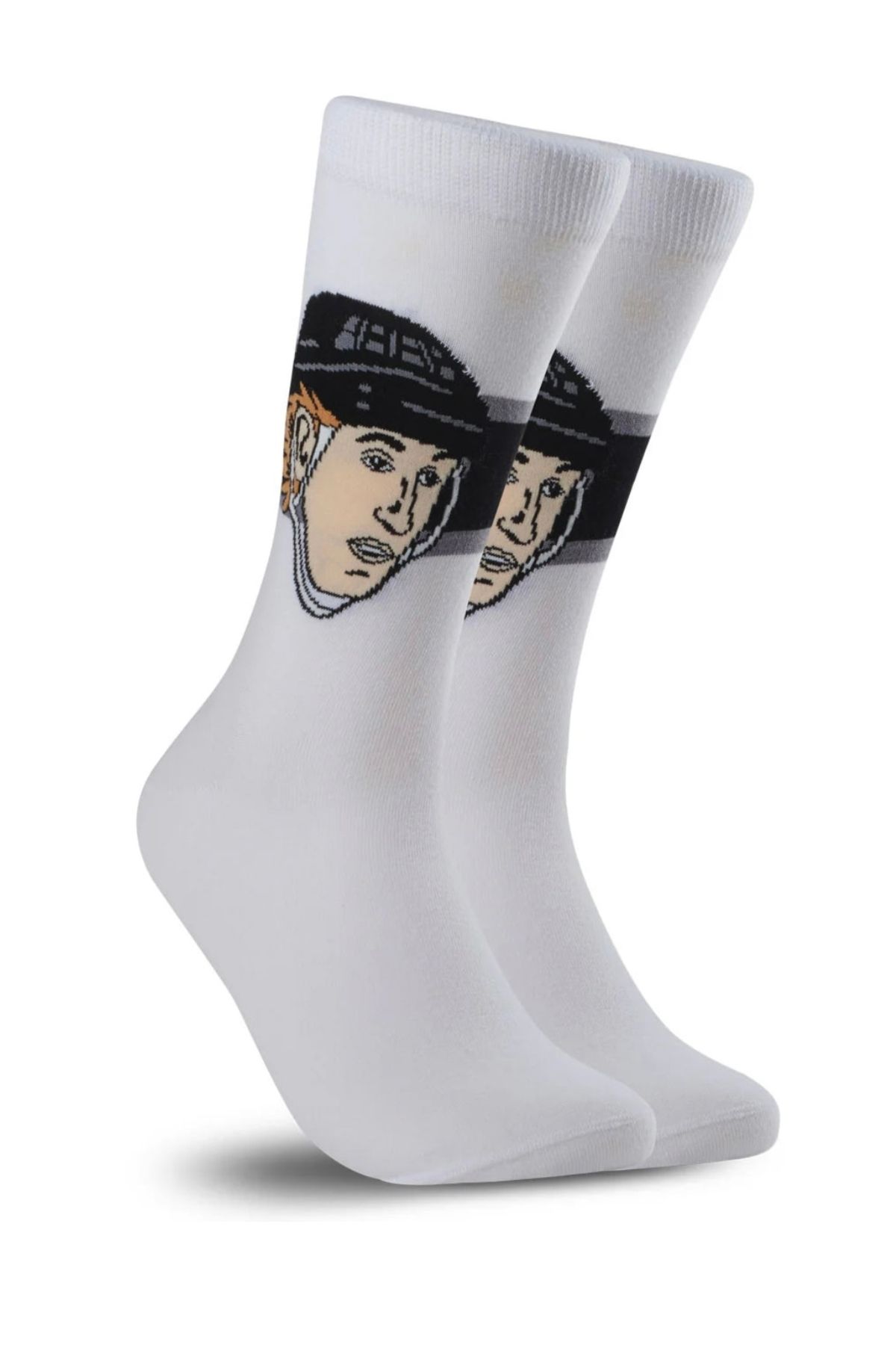 Happy Socks İthal Özel Seri Unisex Renkli Çorap -Wayne Gretzky Player - Crew Socks