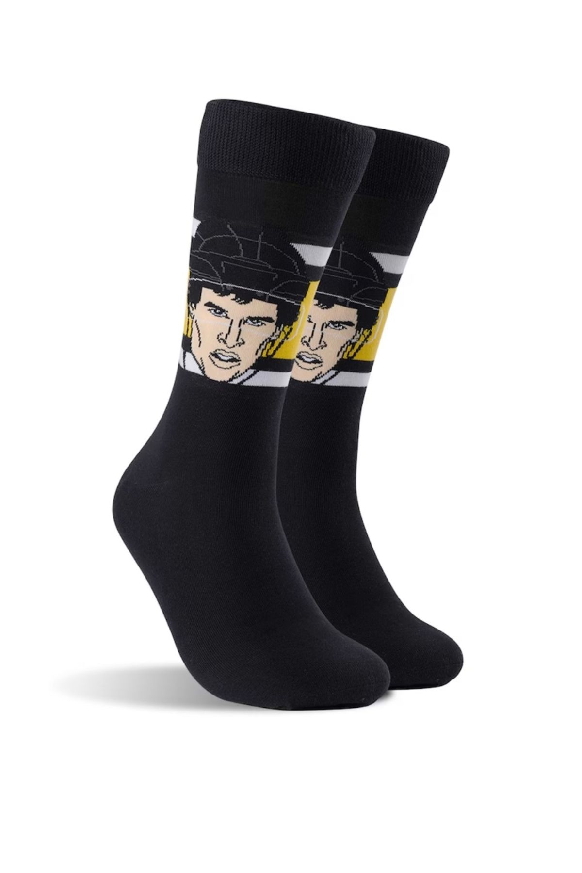 Happy Socks İthal Özel Seri Unisex Renkli Çorap -Sidney Crosby Player - Crew Socks