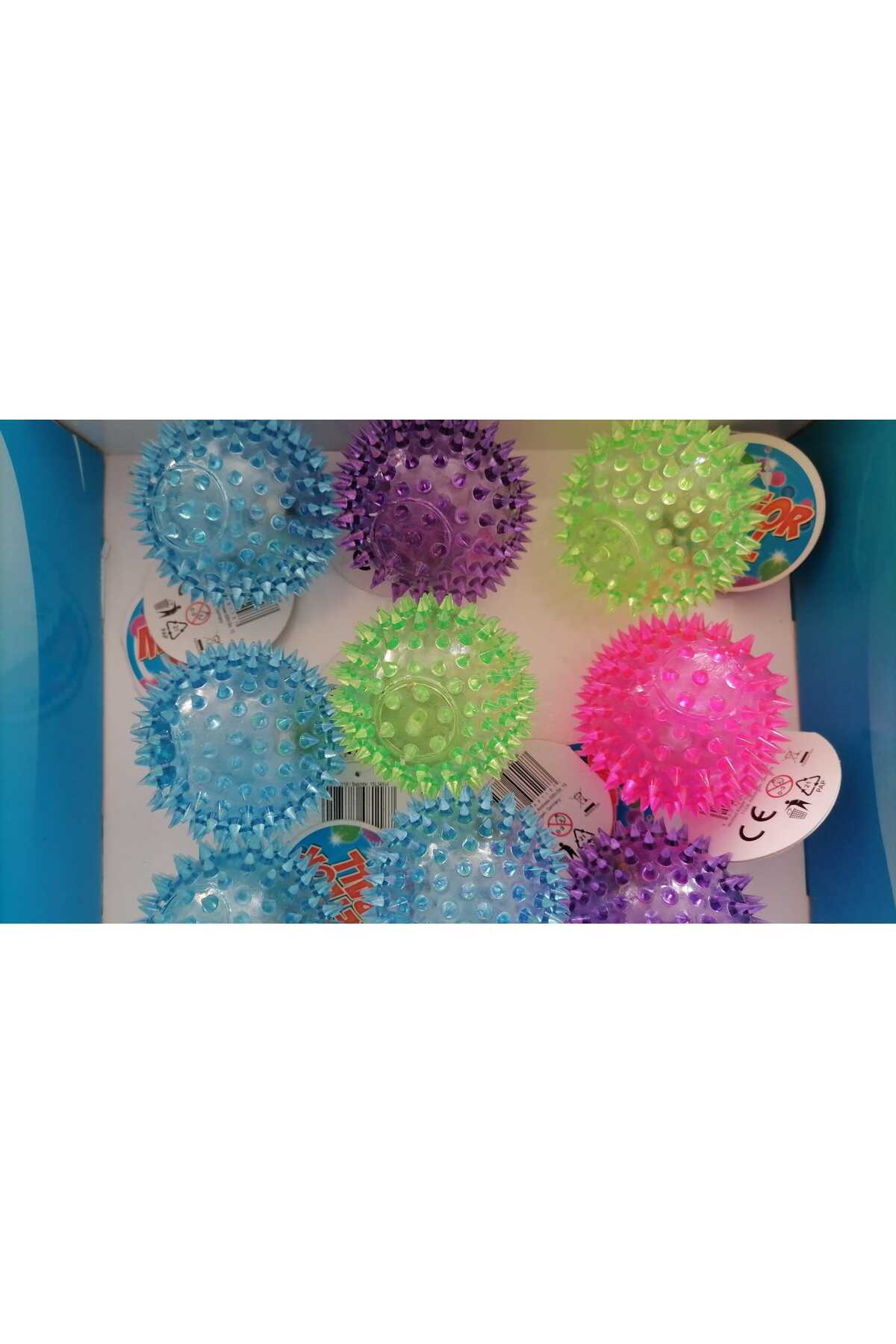 elisalife Renkli Tırtıklı El Topu, 7 cm, Eğlence ve Spor İçin Uygun fotoğrafı 3 (önizleme)