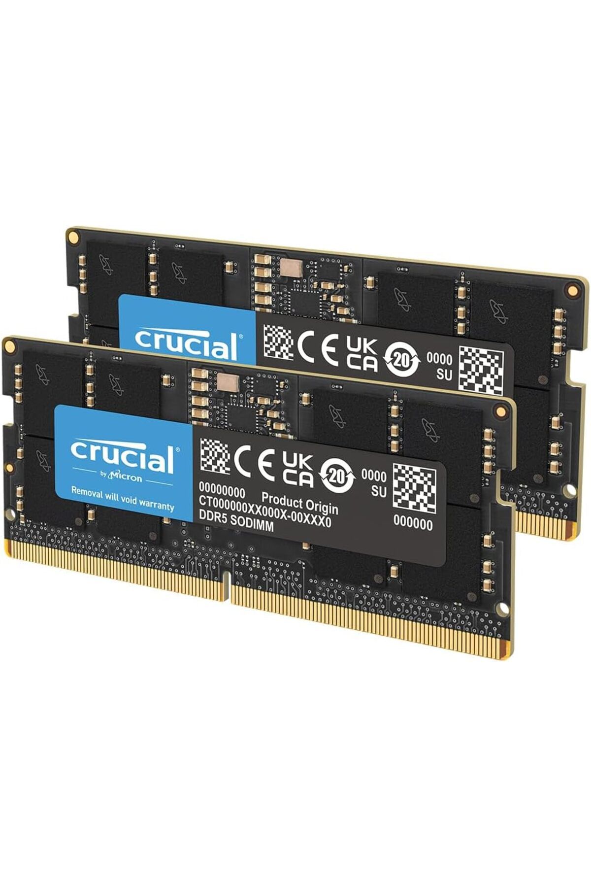 NcK DRAM 24GB Kit (2x12GB) DDR5 5600MHz (or 5200MHz veya 4800MHz) Laptop Memory CT2K12G56C46S5