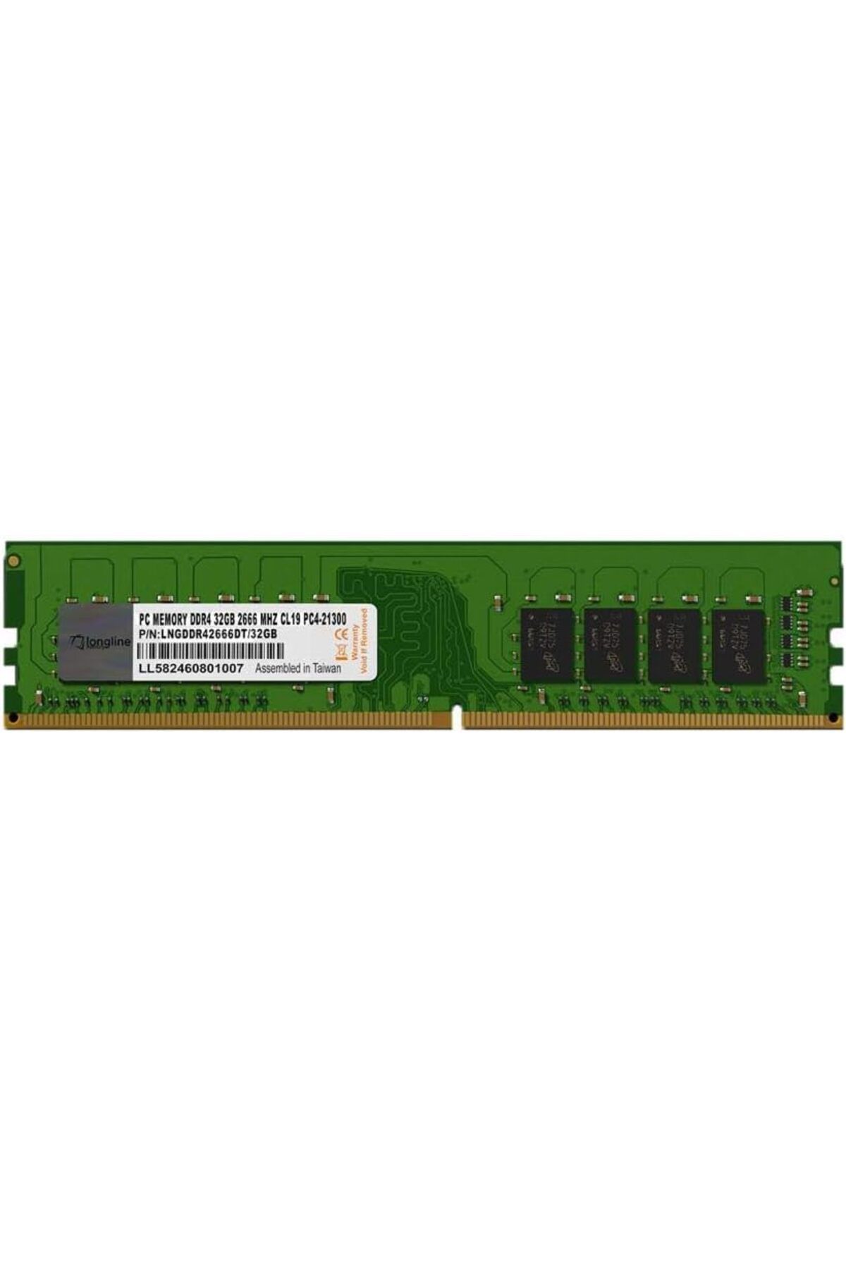 NcK 32GB DDR4 2666MHz Masaüstü PC Bellek CL19 PC4-21300 LNGDDR42666DT/32GB