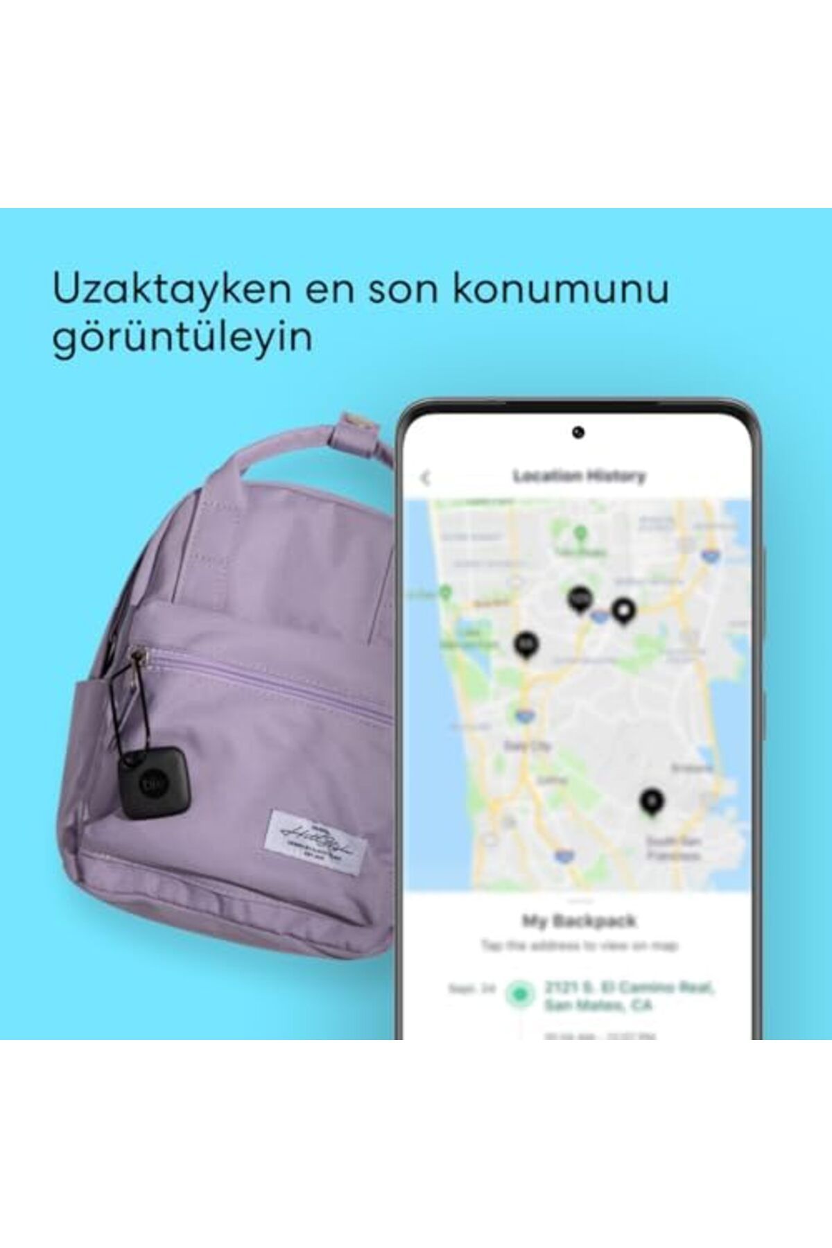 STOREMAX Gfc Store Android Uyumlu iOS ve Suya Dayanıklı, Mesafeye Kadar, 76 Metre Eşya Bulucu, Hayvanlar i