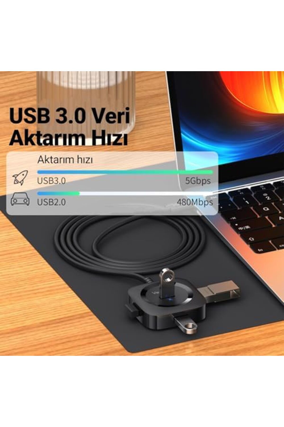 STOREMAX Erhnshp Çoklayıcı Hub USB 3.0 Type-C to 4 Portlu Yeni rnbuyshop 995340