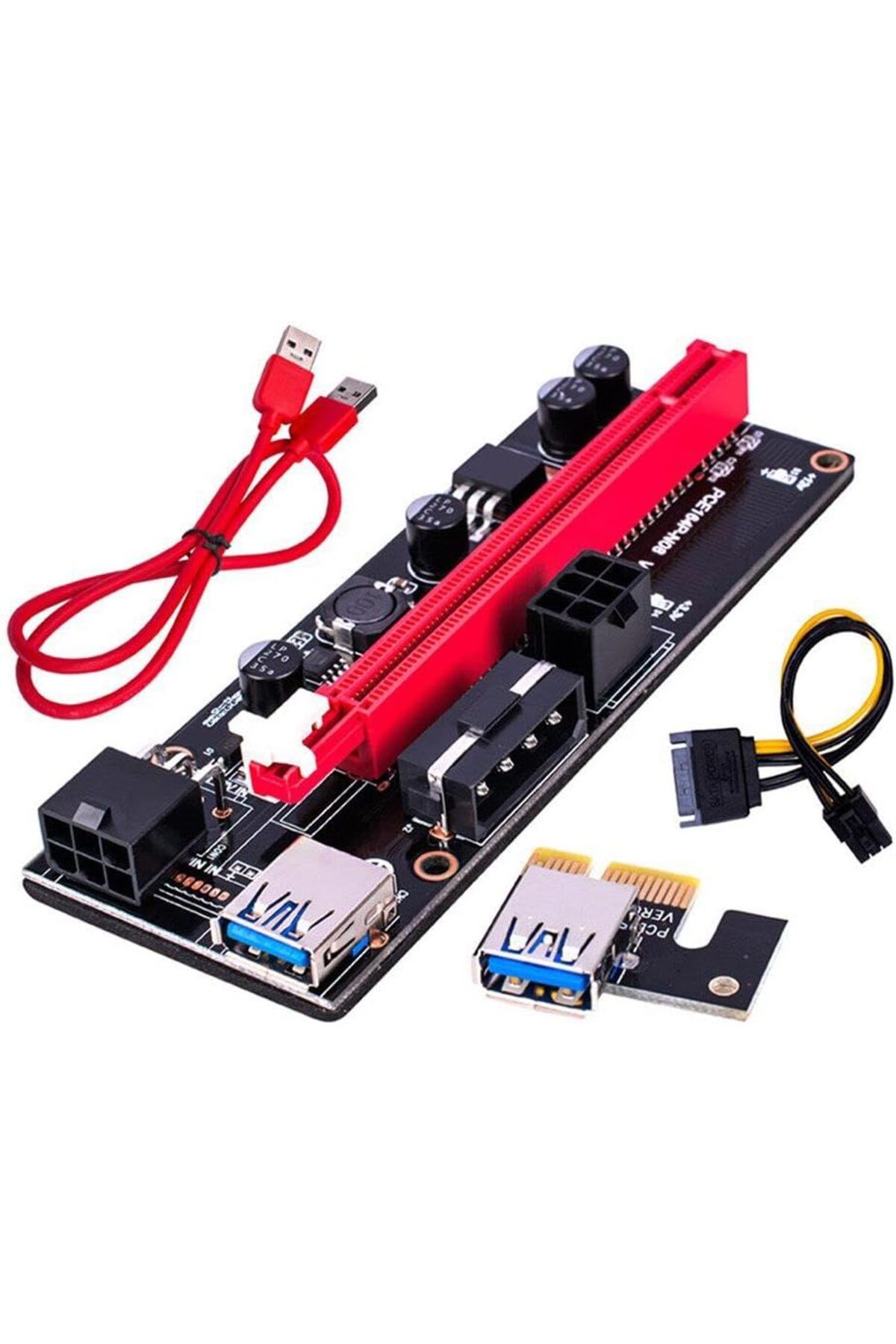 NcK PCI E 1X to 16X USB 3.0 Riser Ekran Kartı Bitcoin V009S 9.Nesil