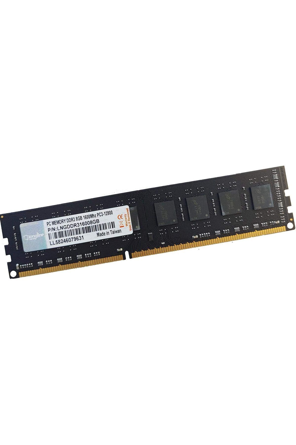 NcK LNGDDR31600DT/8GB 8GB DDR3 1600MHz Masaüstü PC Bellek CL11 PC3-12800