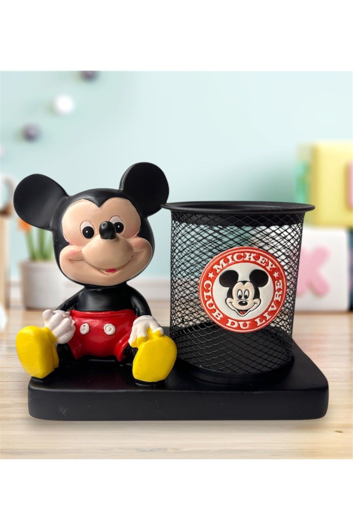 HEDİYEBİZİZ Mickey Mouse Çocuk Kalemlik Çalışma Masası Çocuk Kalemliği