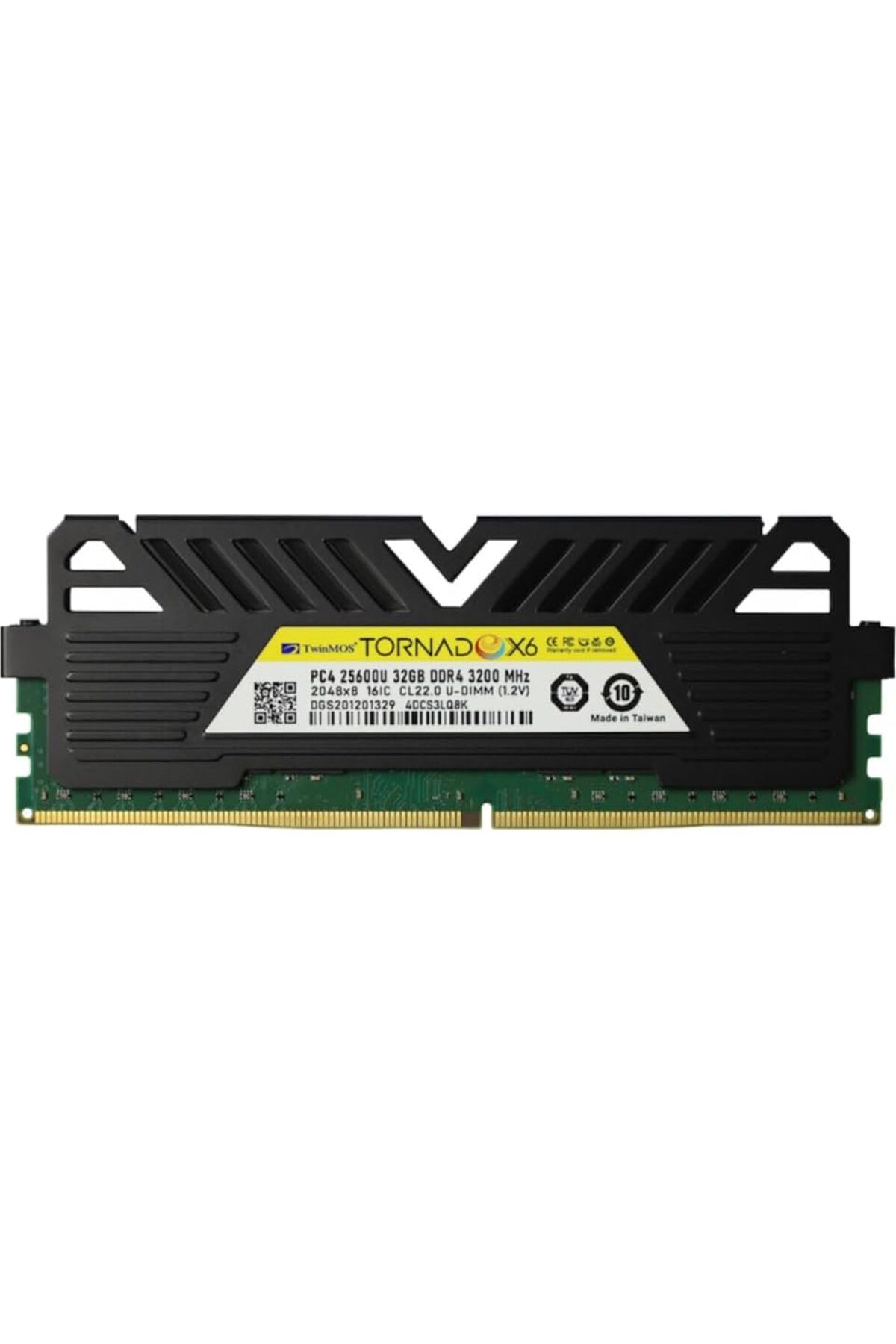 NcK DDR4 32GB 3200MHz CL22 TornadoX6 Desktop Ram (Soğutuculu)