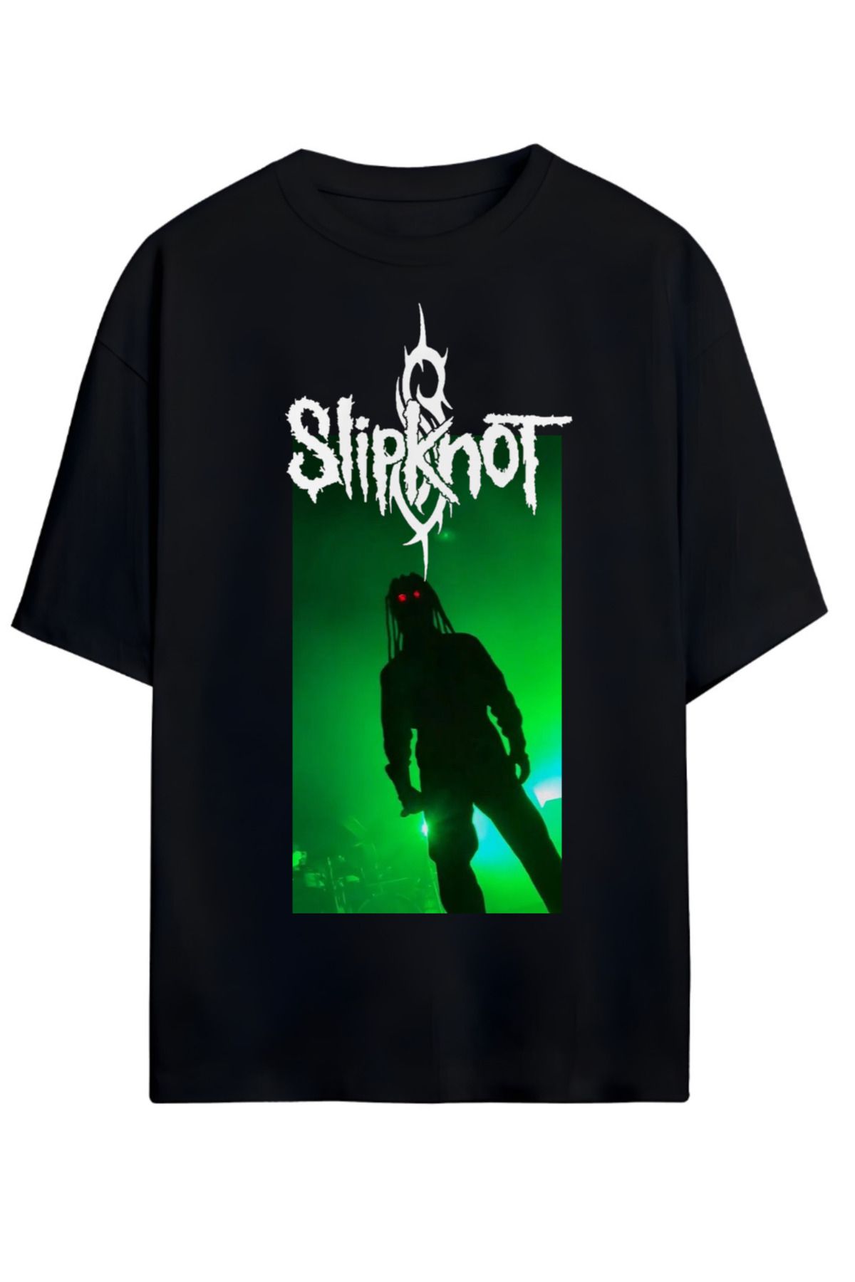 MAGORS SLIPKNOT TASARIMLI UNISEX YENİ SEZON OVERSIZE PAMUKLU  T-SHIRT